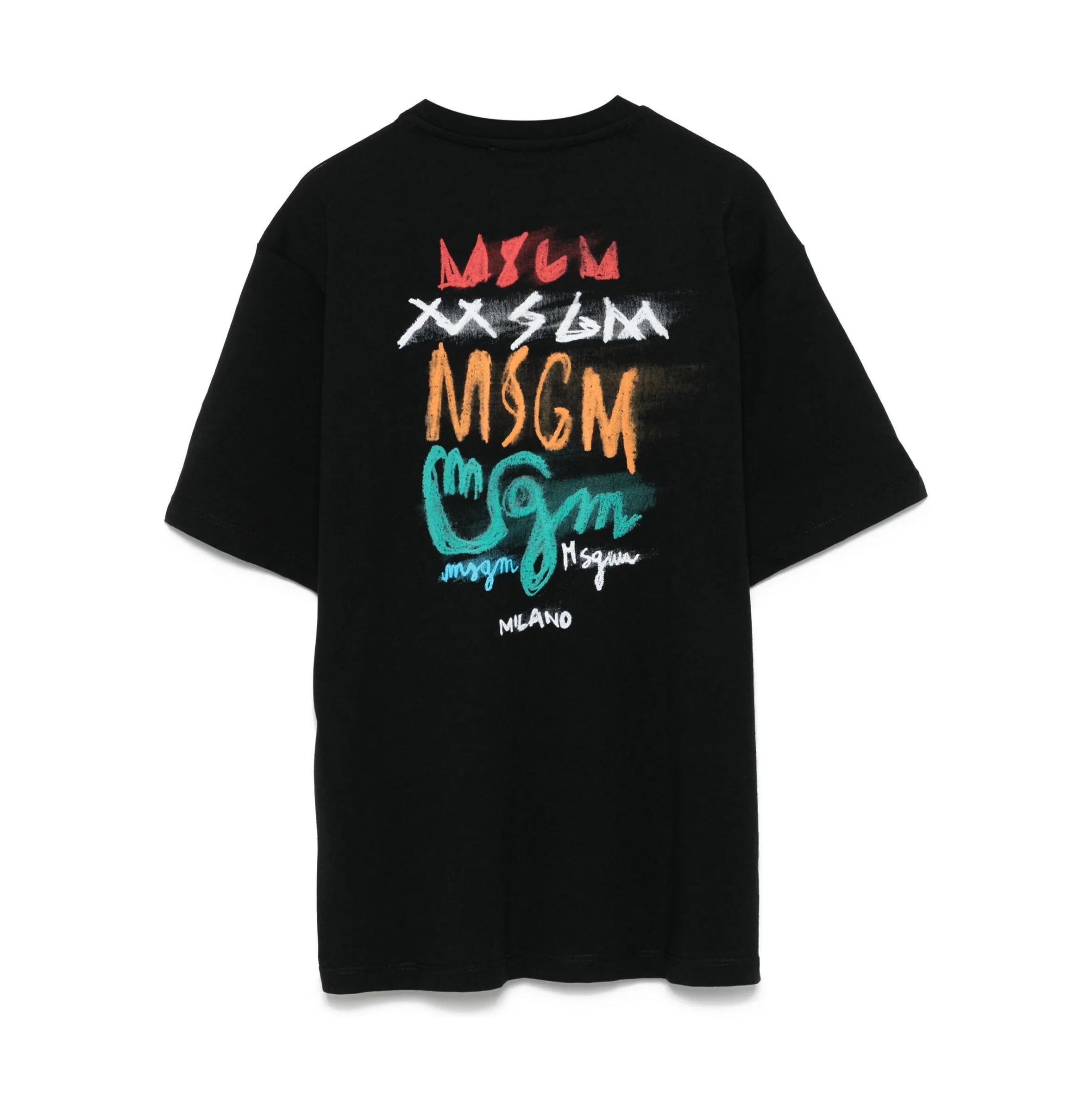 Boys Black Graphic Printed Cotton T-Shirt