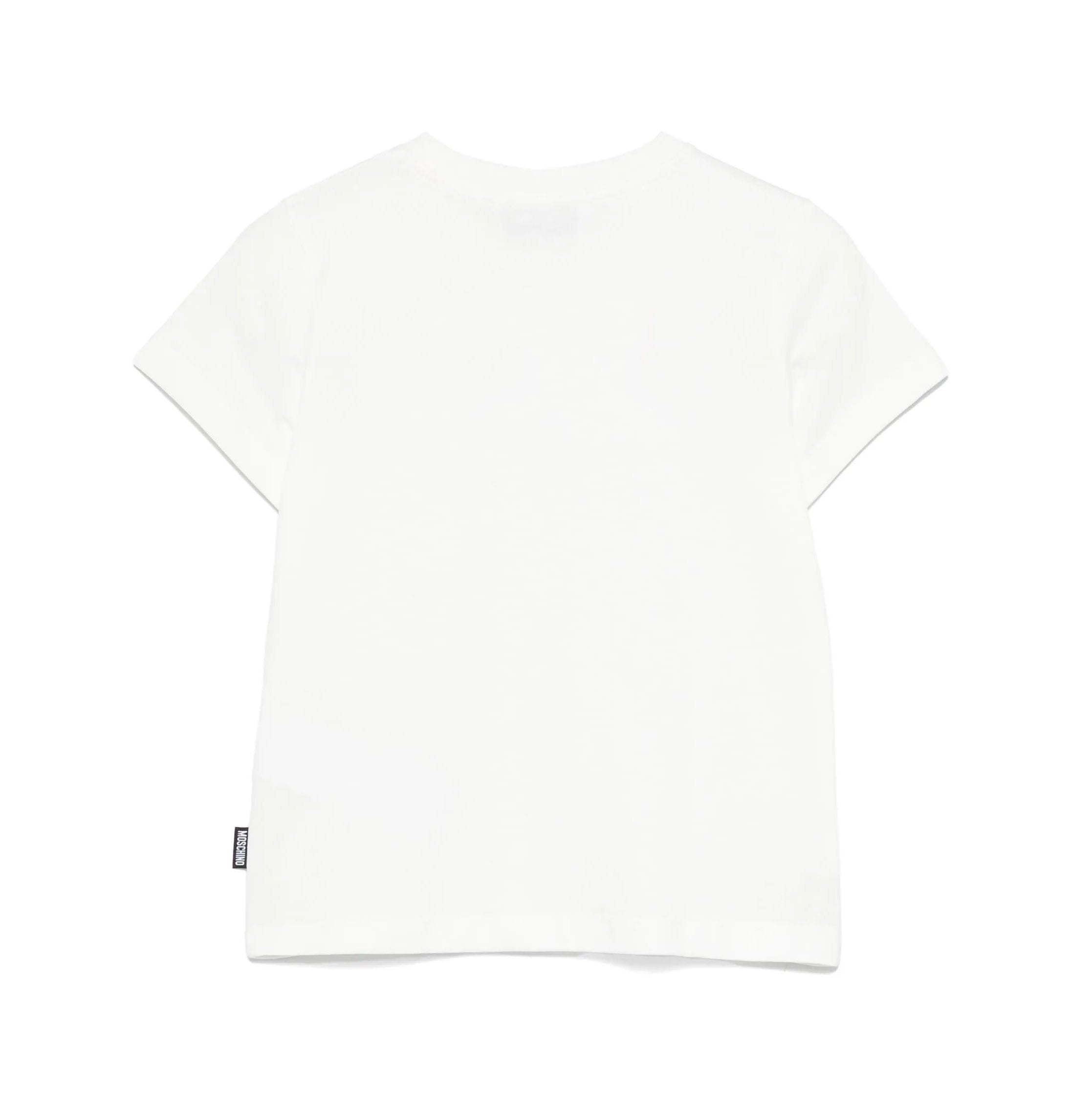 Boys & Girls White Cotton T-Shirt