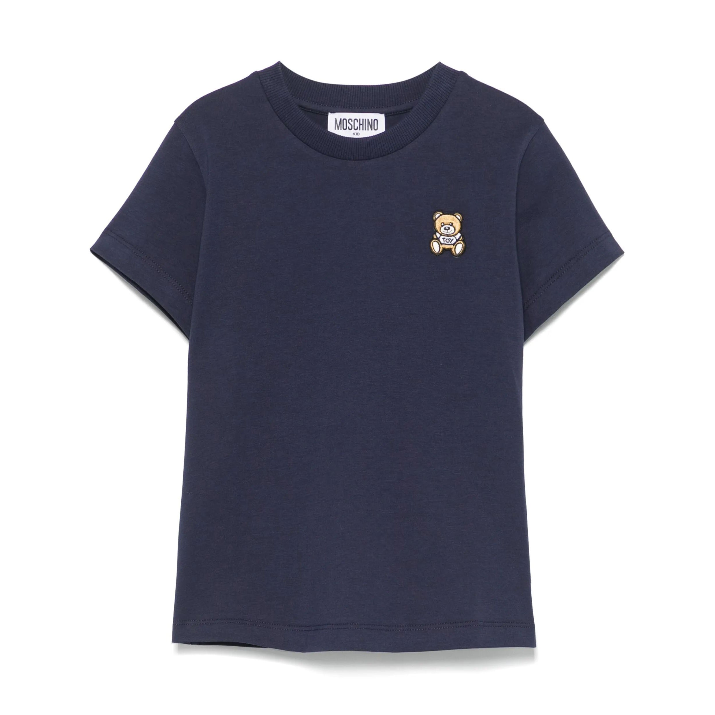 Boys & Girls Navy Cotton T-Shirt