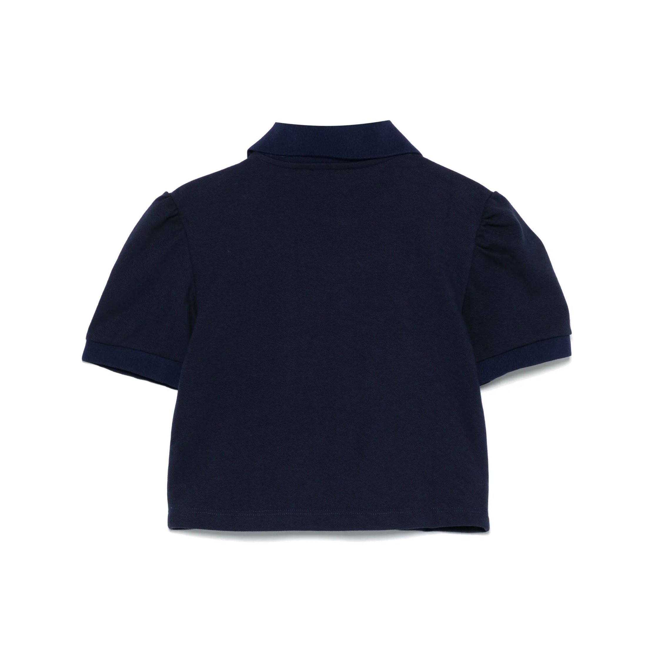 Girls Navy Cotton Polo Shirt