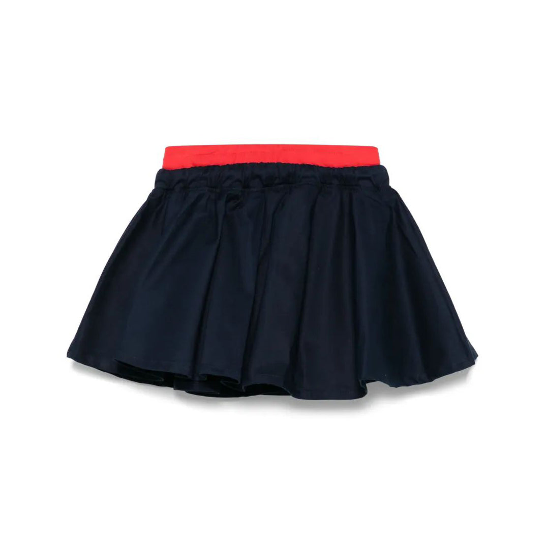Girls Navy Cotton Skirt