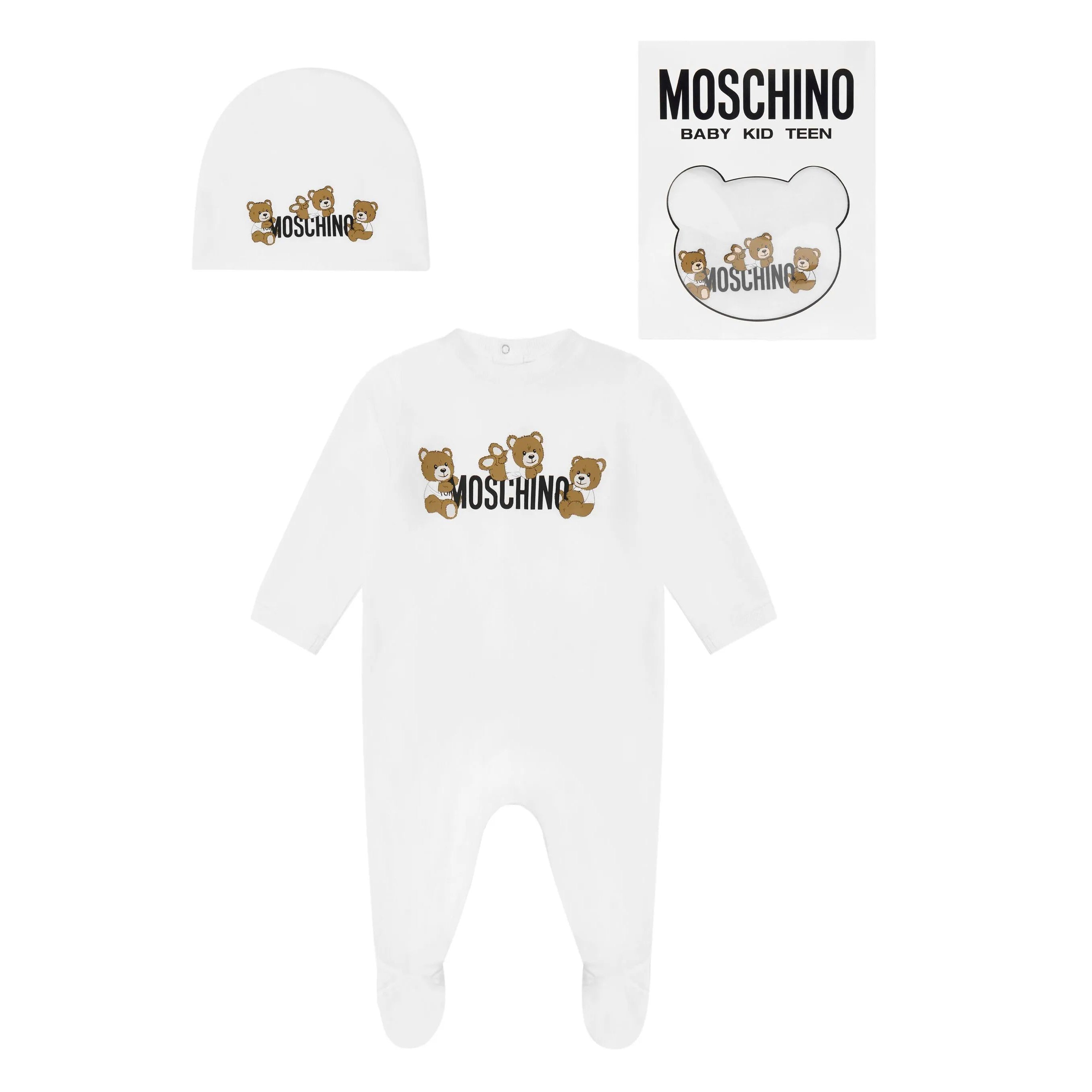 Baby Boys & Girls White Cotton Babysuit Gift Set(2 Pack)