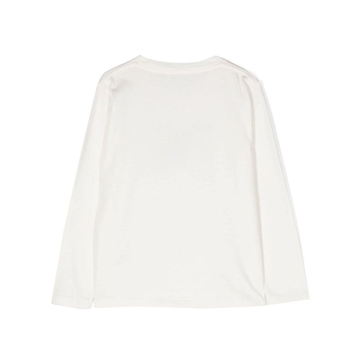 Boys White Cotton T-Shirt