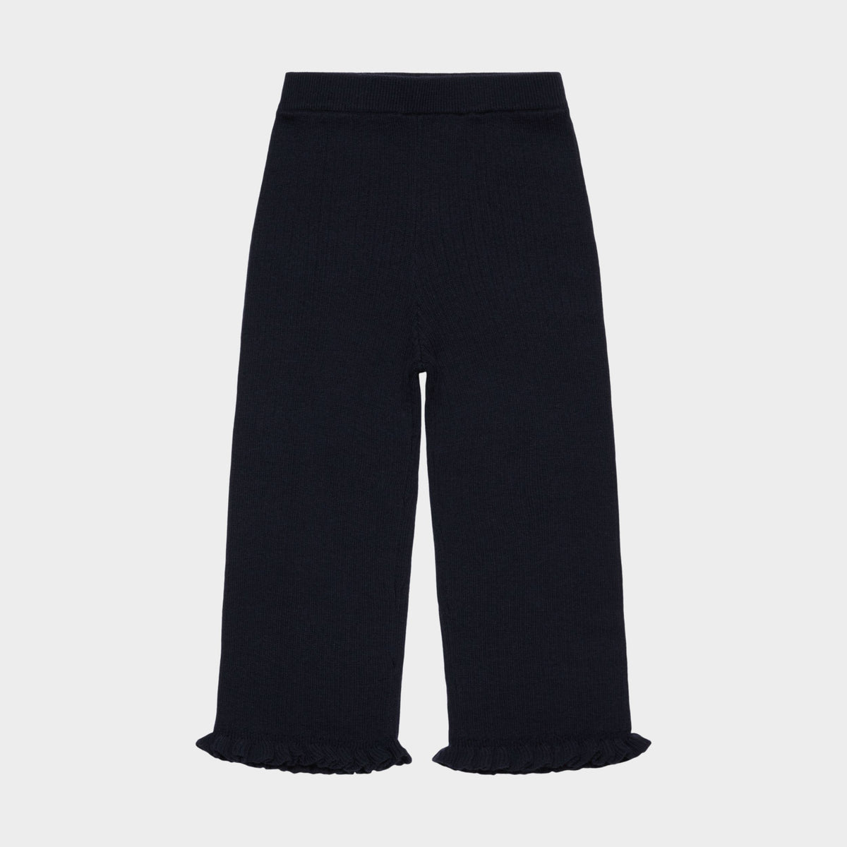 Girls Dark Navy Wool Trousers