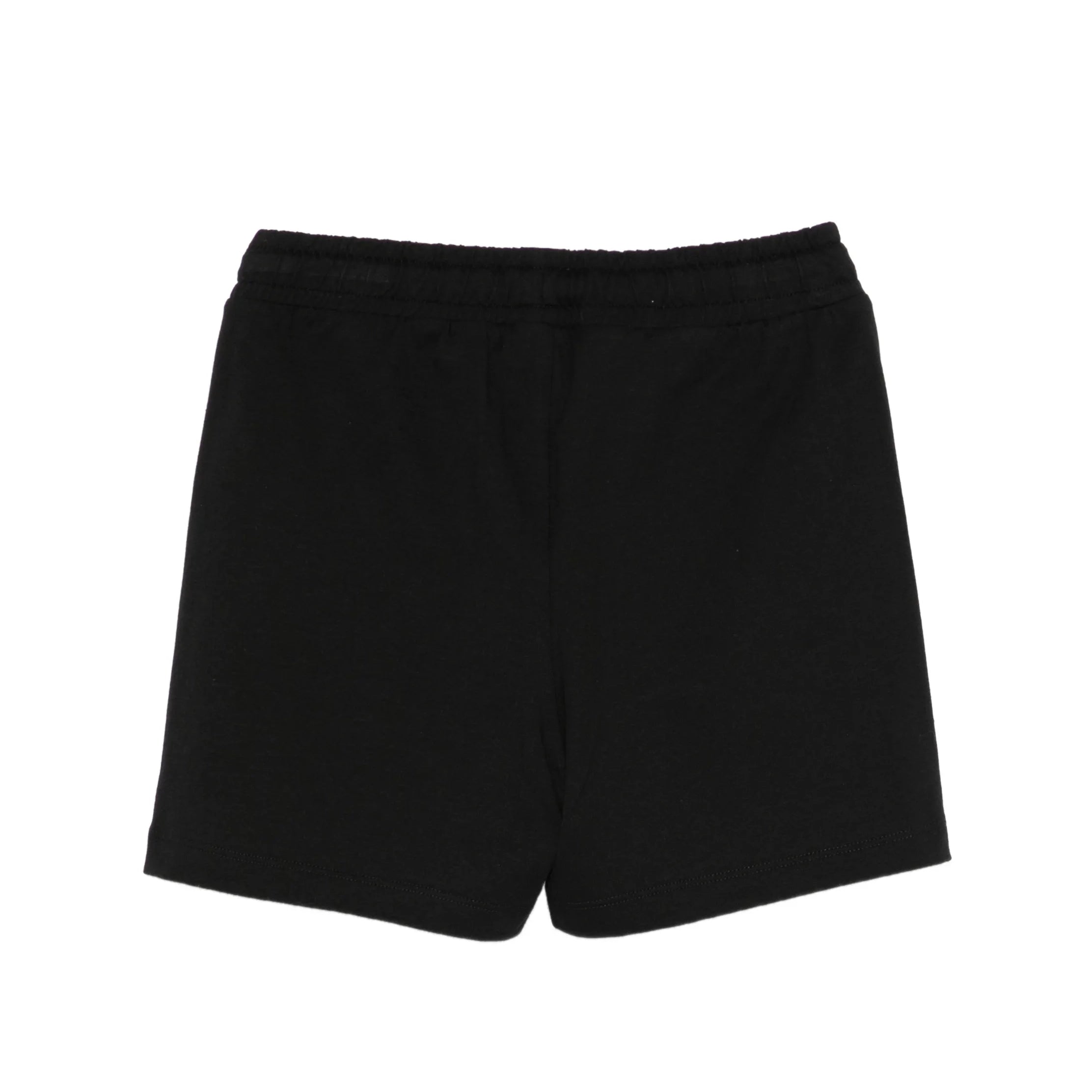 Boys Black Logo Cotton Shorts