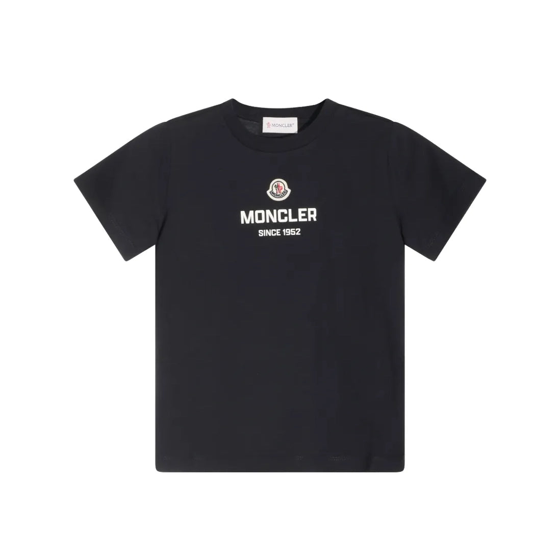 Boys Navy Logo Cotton T-Shirt