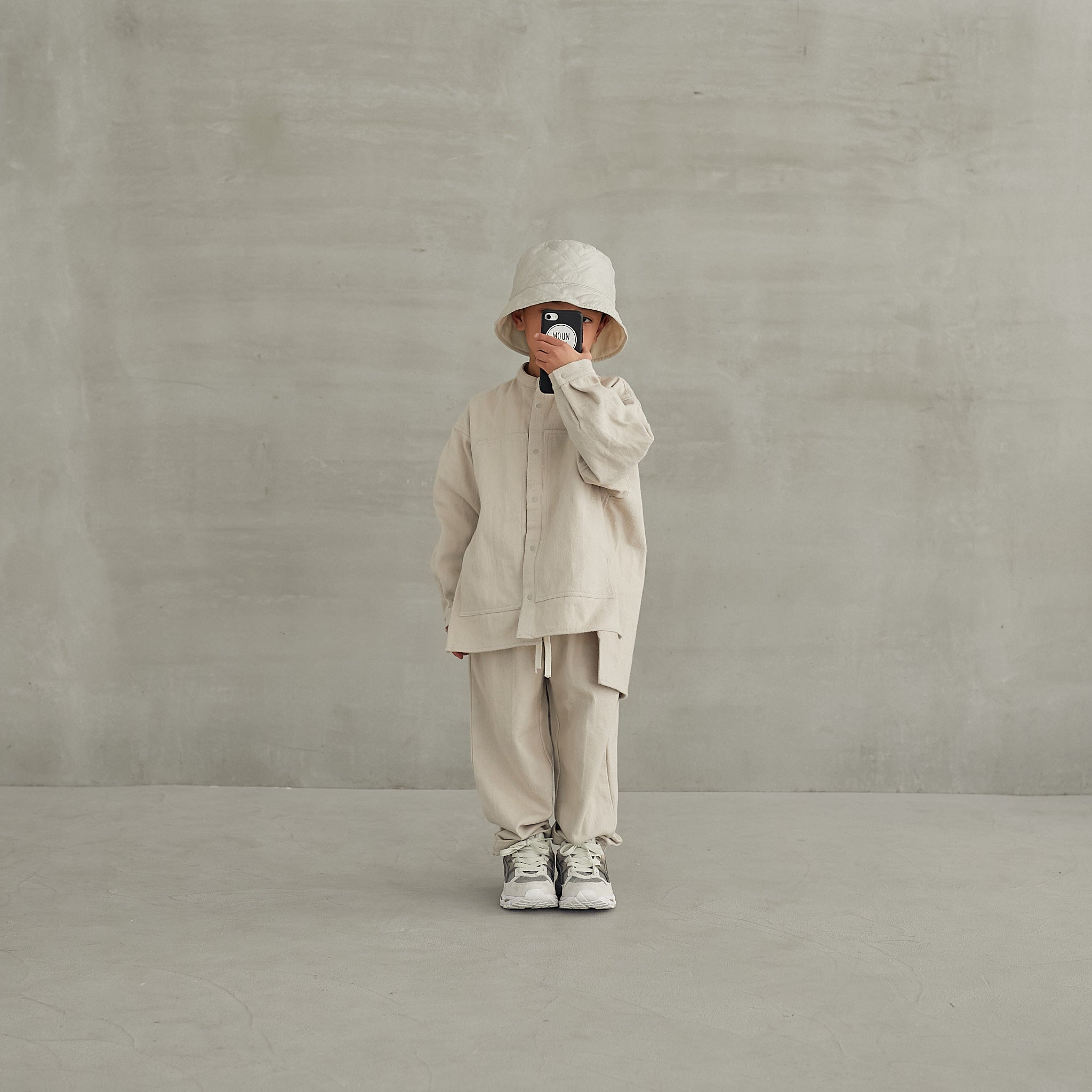 Boys & Girls White Cotton Shirt