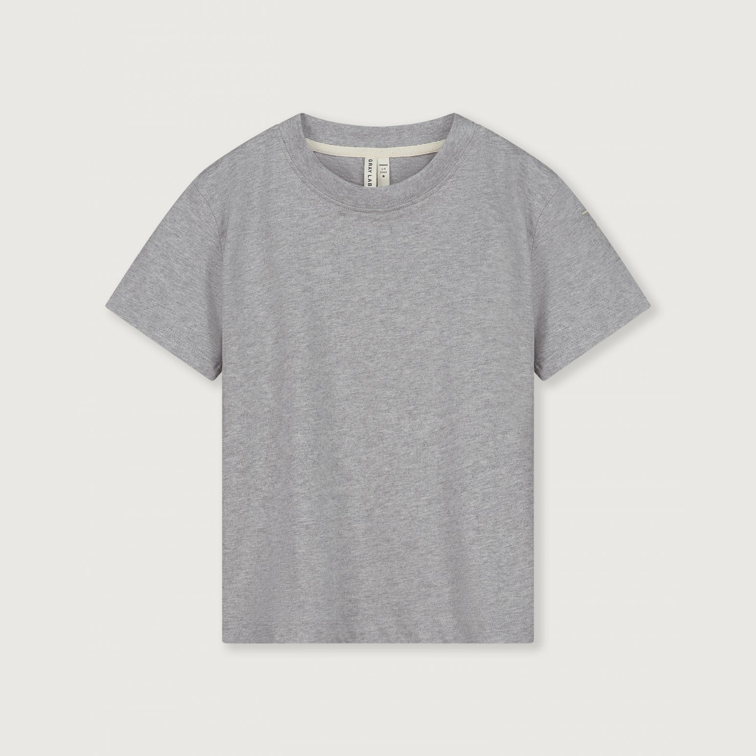 Boys & Girls Grey Cotton T-Shirt