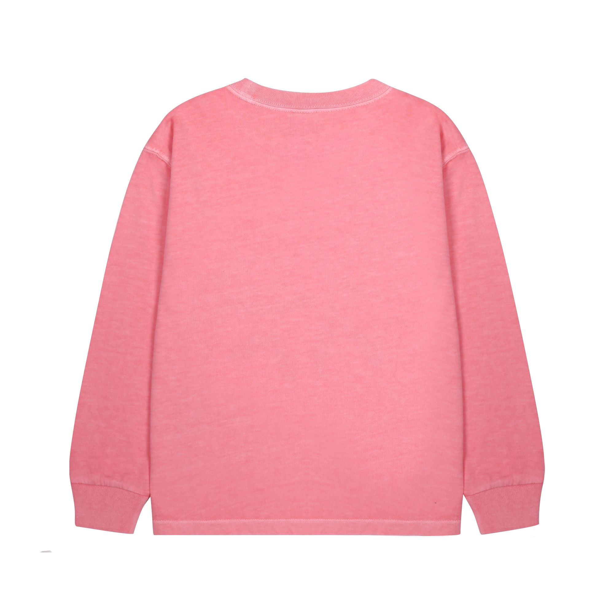 Boys & Girls Pink Printed Cotton Long Sleeves T-Shirt