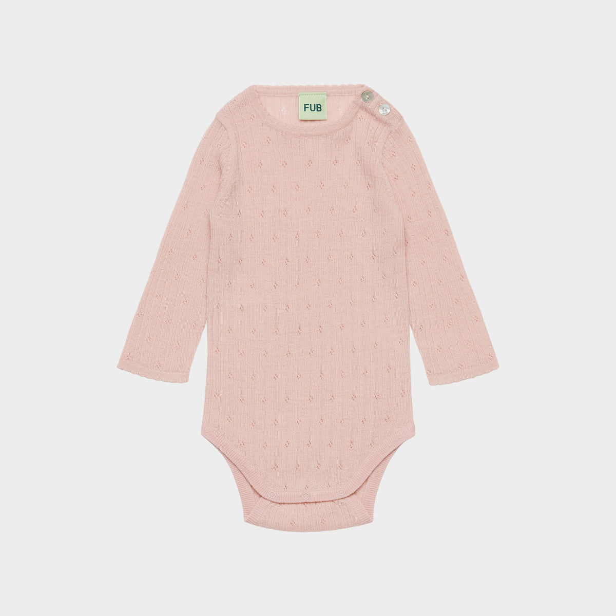 Baby Girls Pink Wool Babysuit