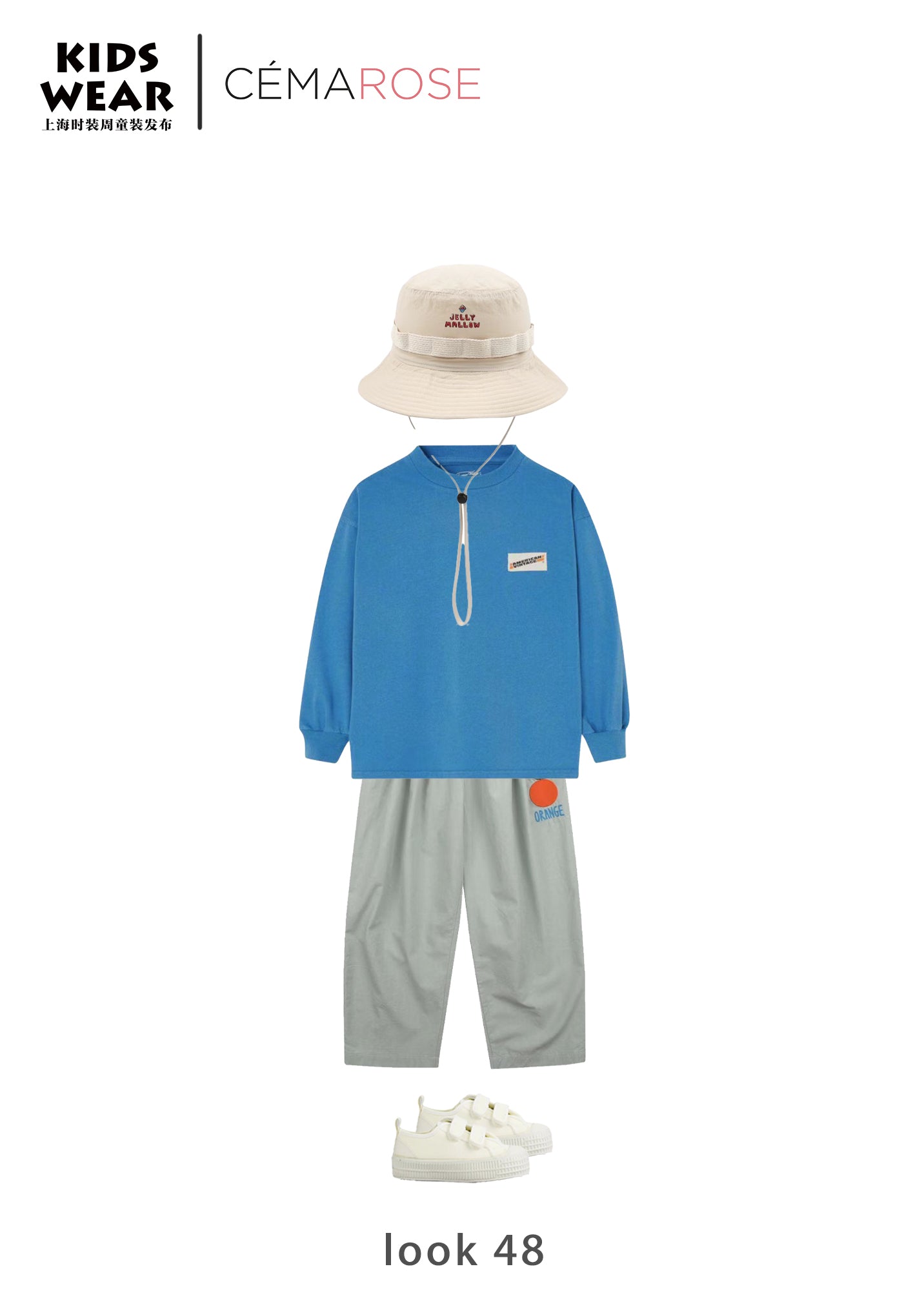 Boys & Girls Blue Cotton T-Shirt