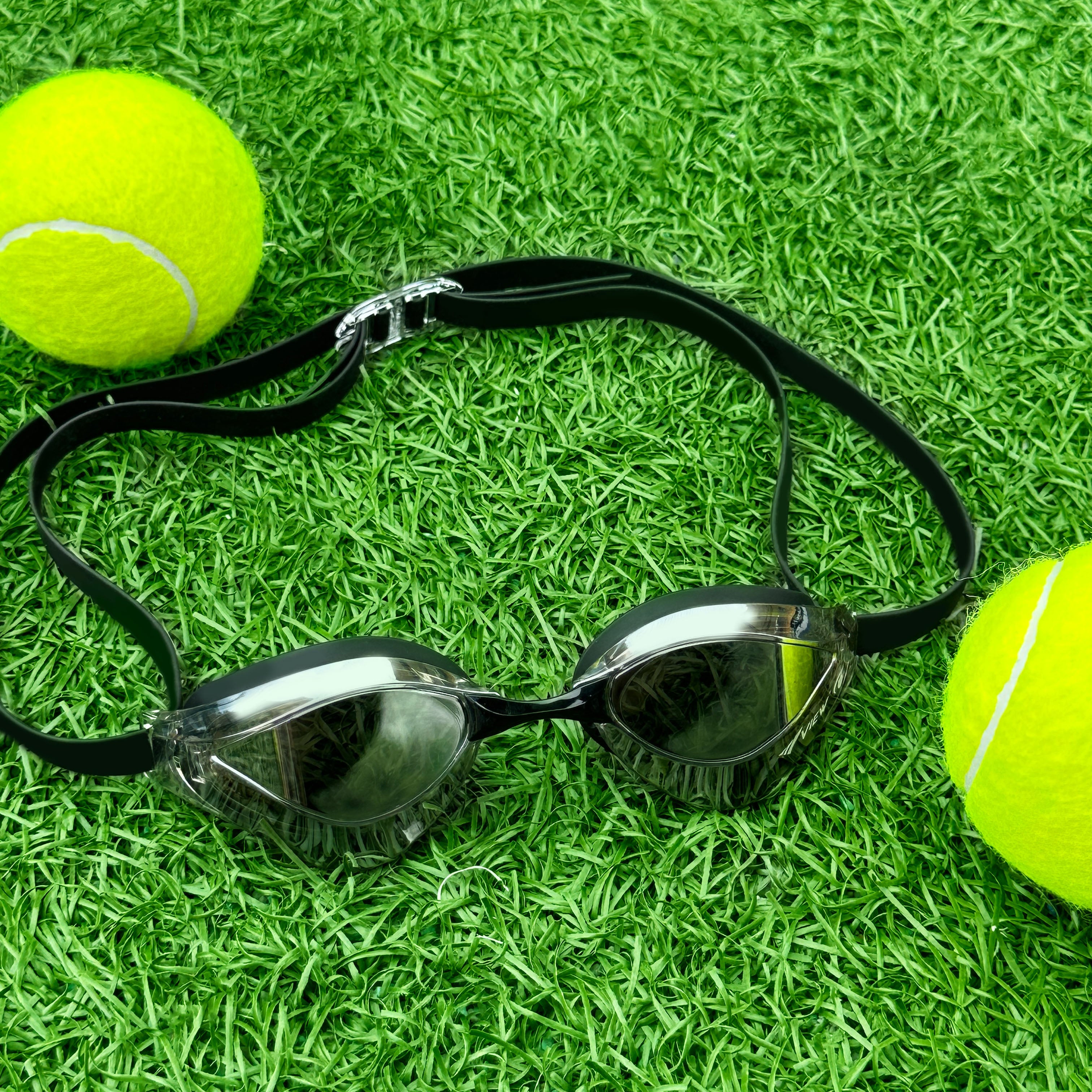 Adult Dark Silver Racing Goggles(V230ASAMC/CDDS)