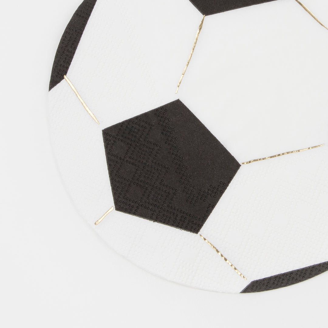 Serviettes de football (lot de 16)