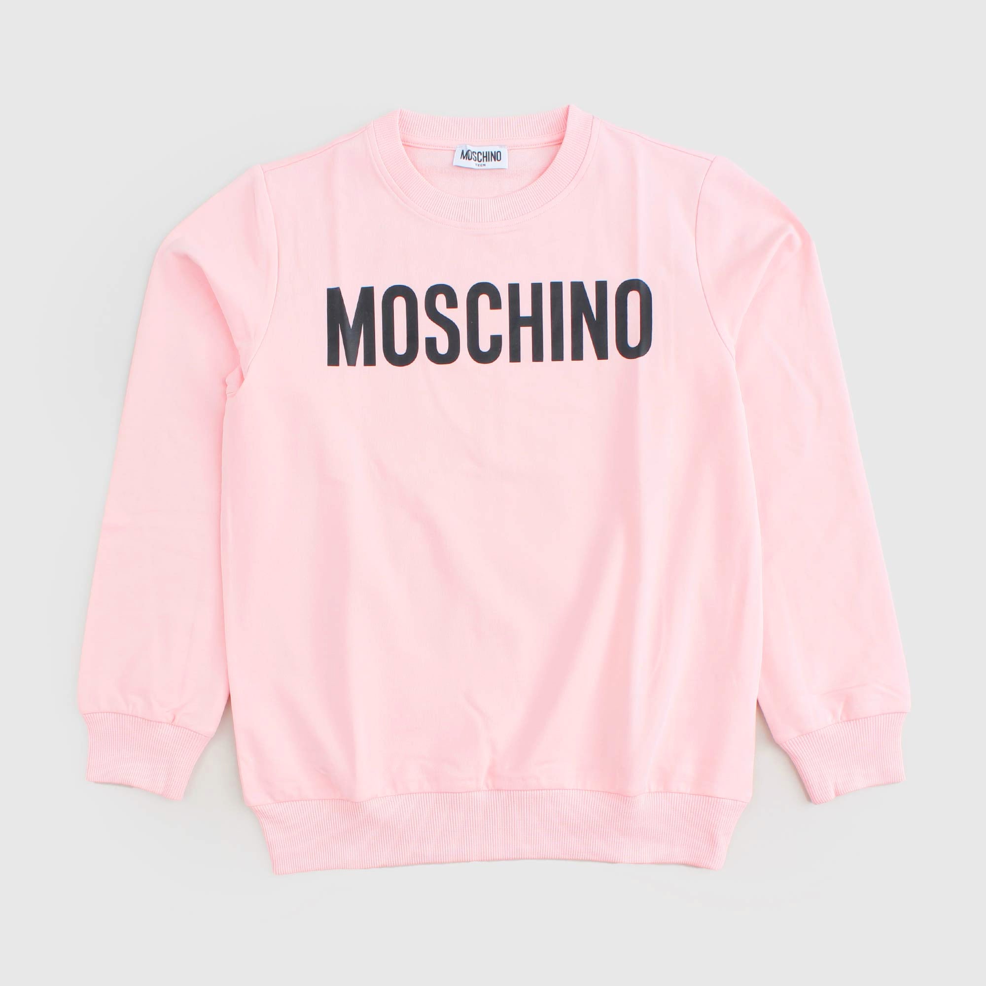 Boys & Girls Pink Logo Cotton Sweatshirt