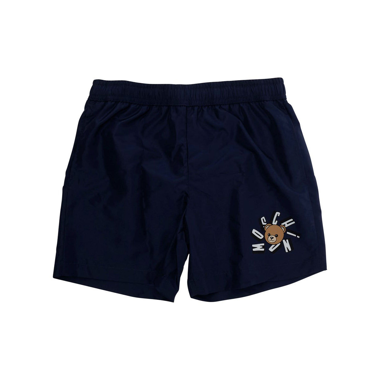 Boys Navy Printed Swim Shorts