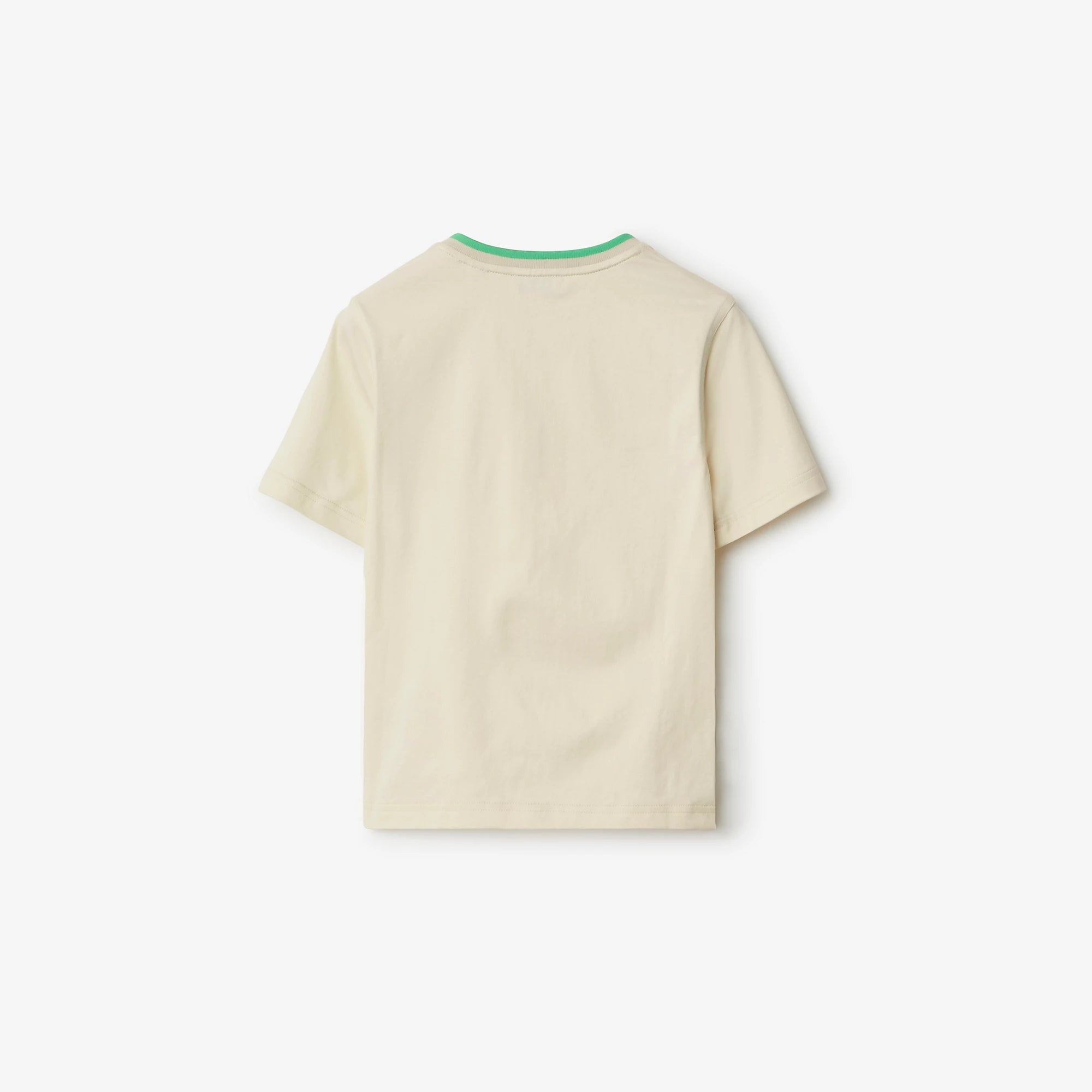 Boys & Girls Beige Cotton T-Shirt