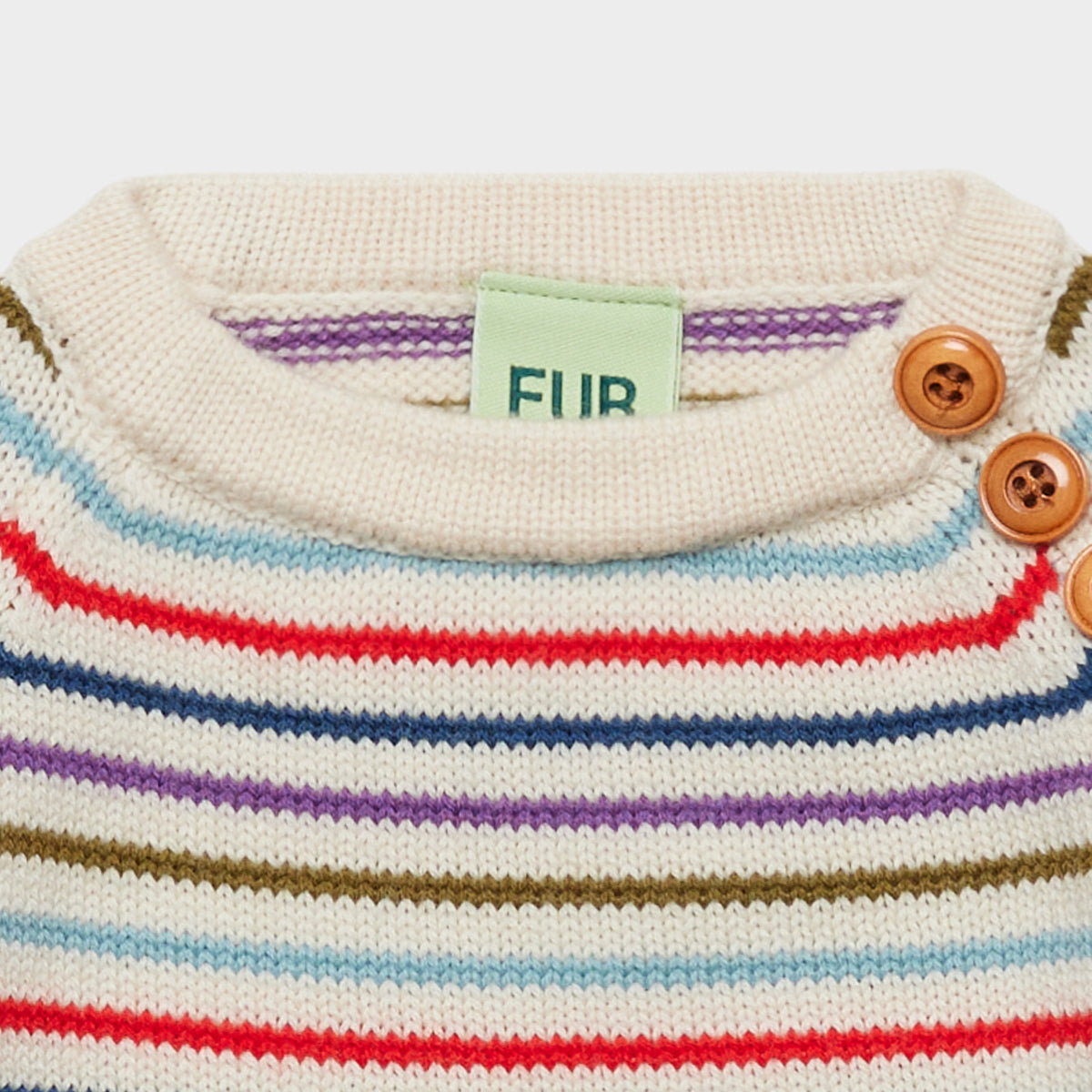 Baby Boys & Girls Multicolor Stripes Wool Sweater