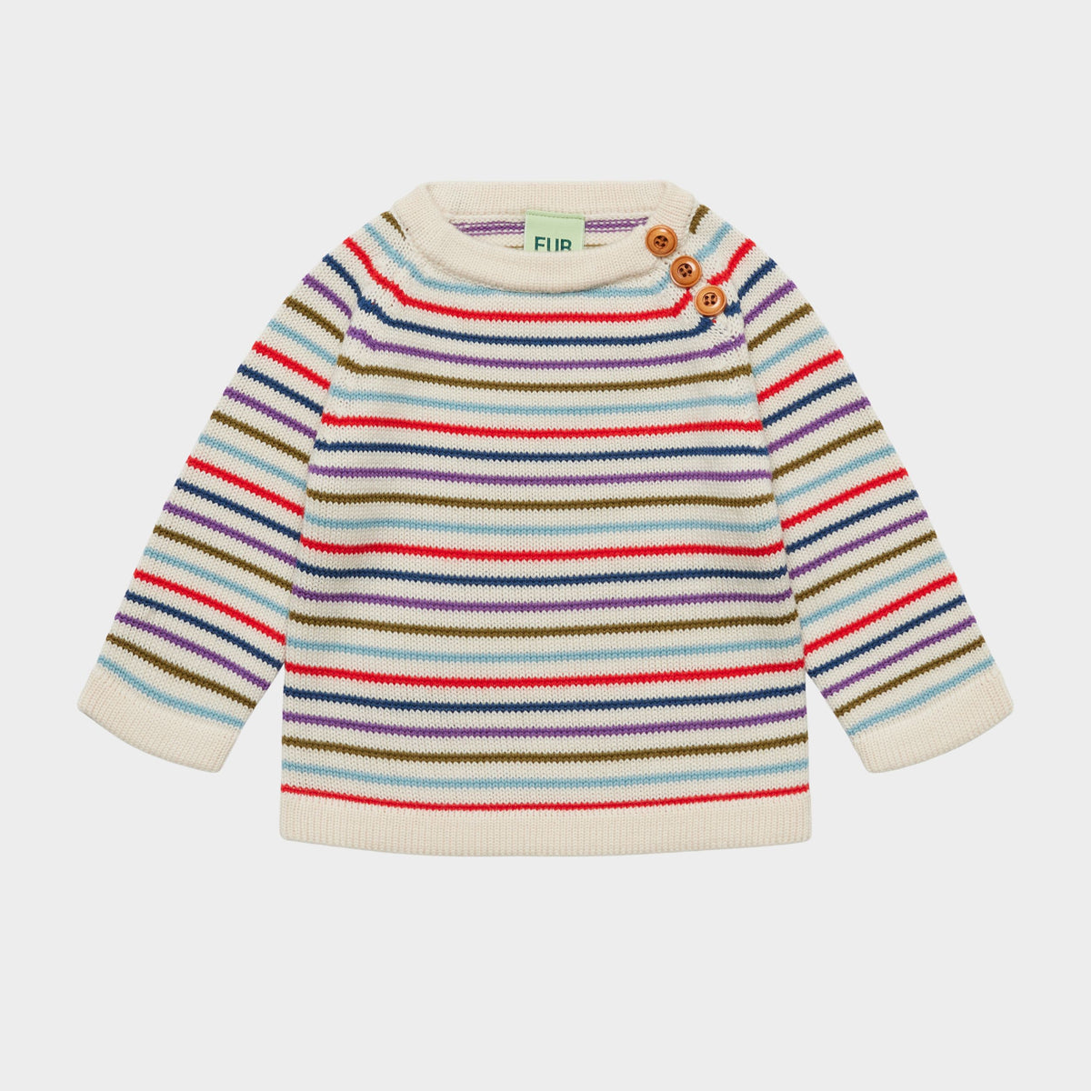 Baby Boys & Girls Multicolor Stripes Wool Sweater