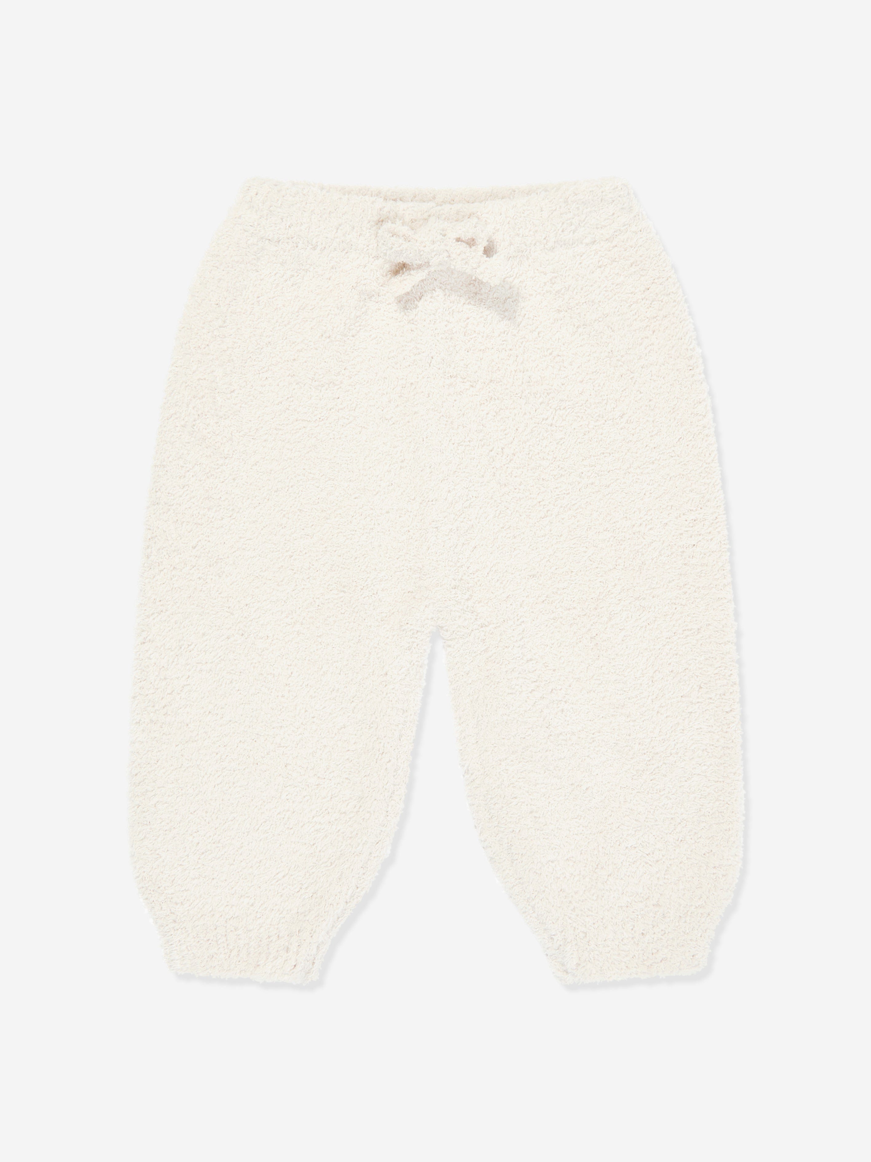 7AM Enfant Baby Fuzzy Boxy Lounge Pants in Ivory