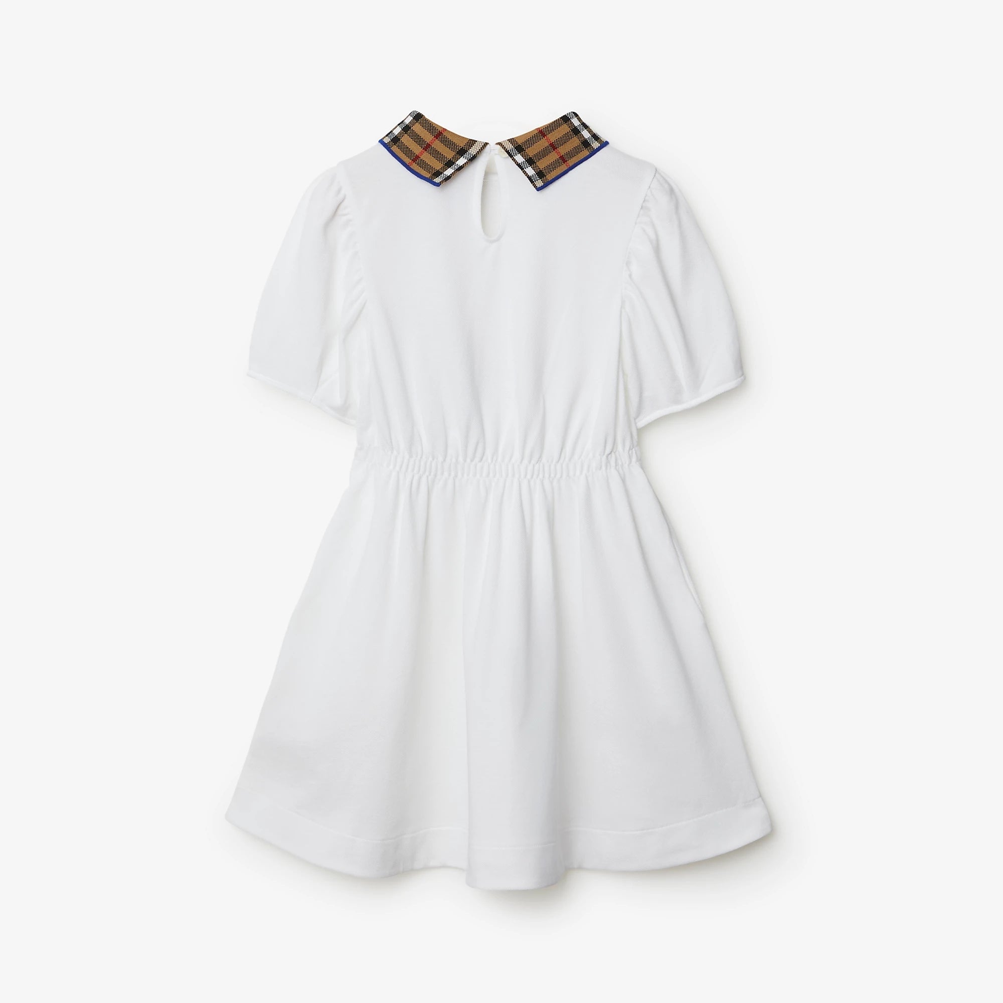 Girls White Cotton Dress