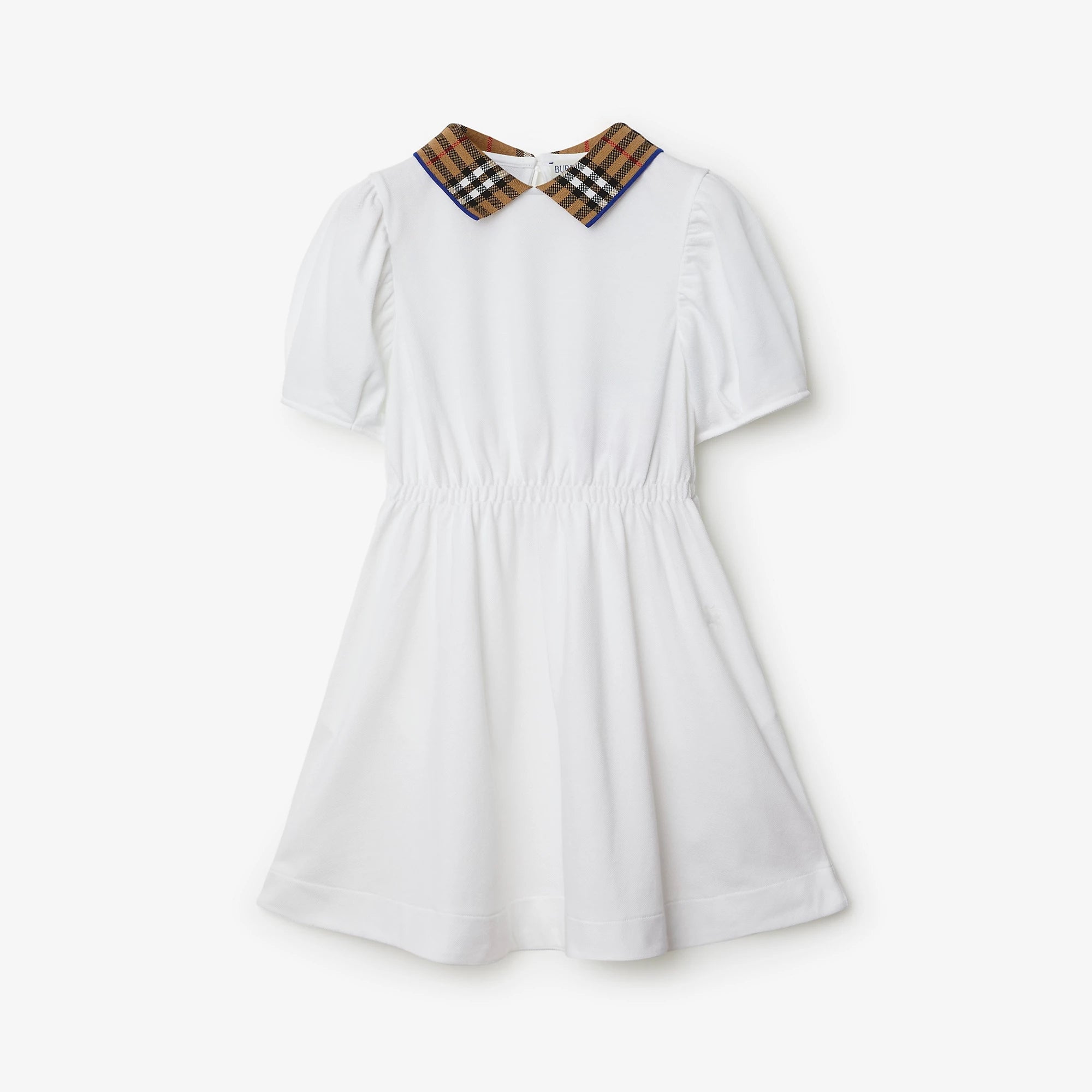 Girls White Cotton Dress
