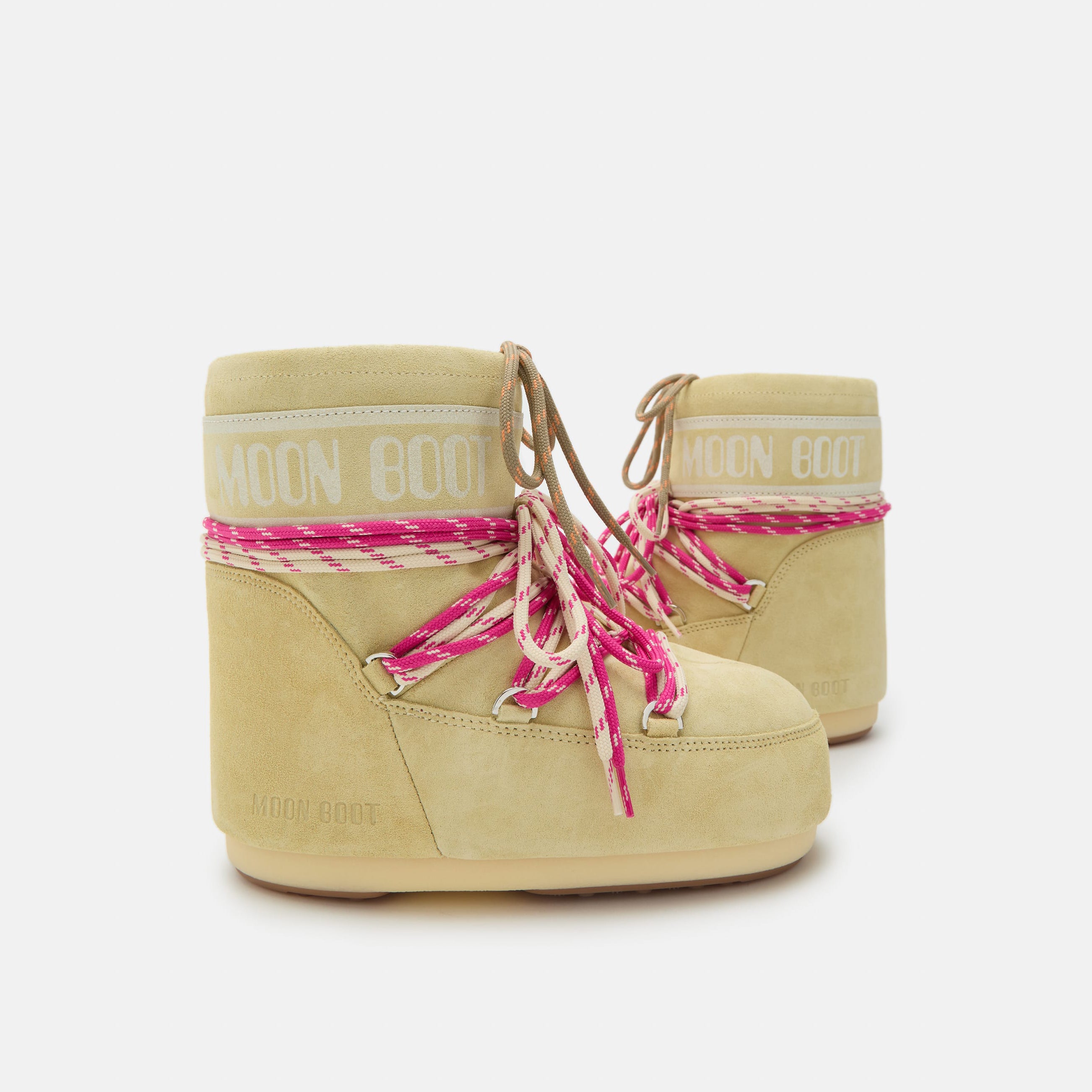 Women Yellow "ICON LOW" Suede Boots