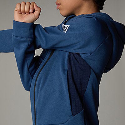 The North Face Boys Mountain Athletics Full Zip Hoodie in Blue