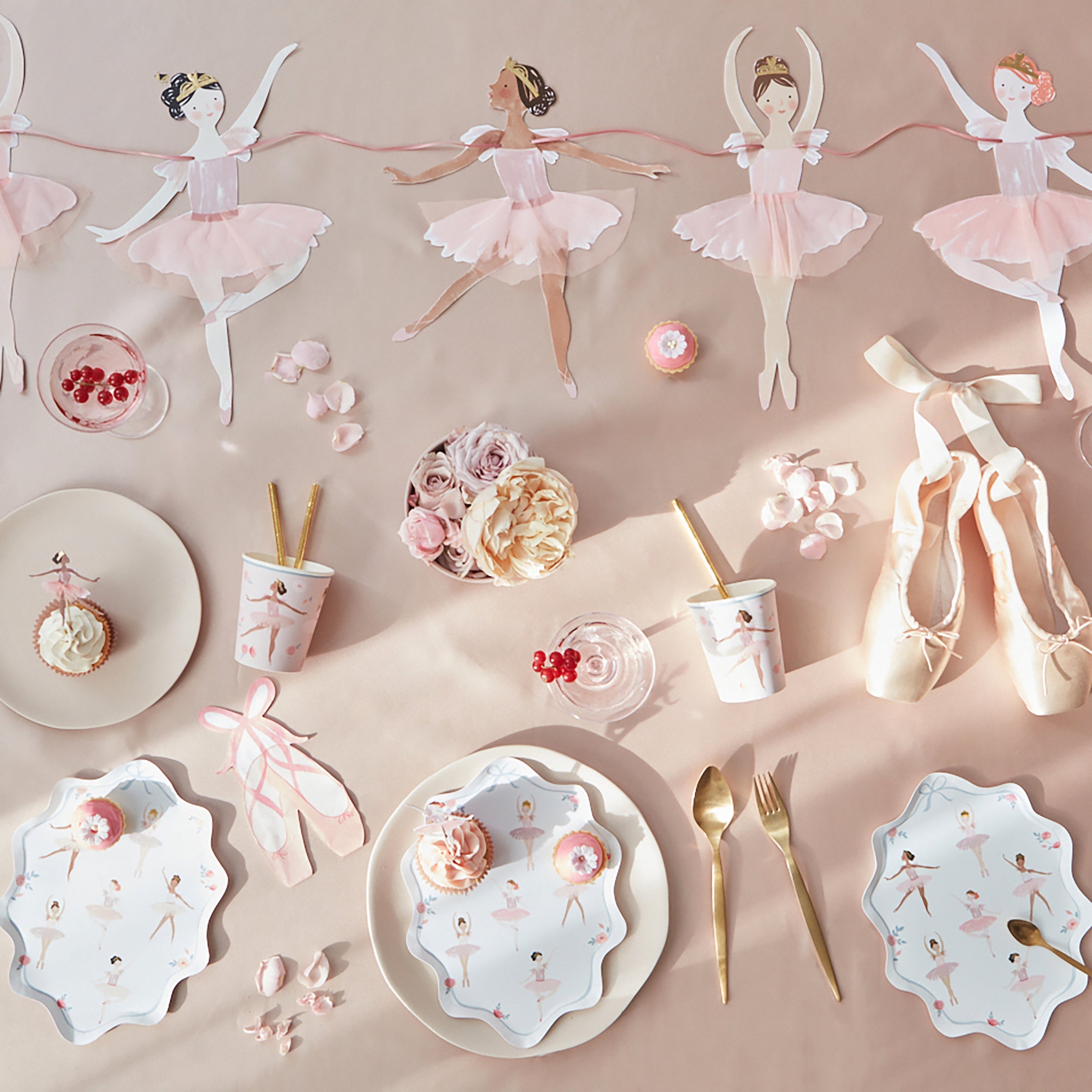 Pink Ballet Shoes Serviettes(16 Pack)