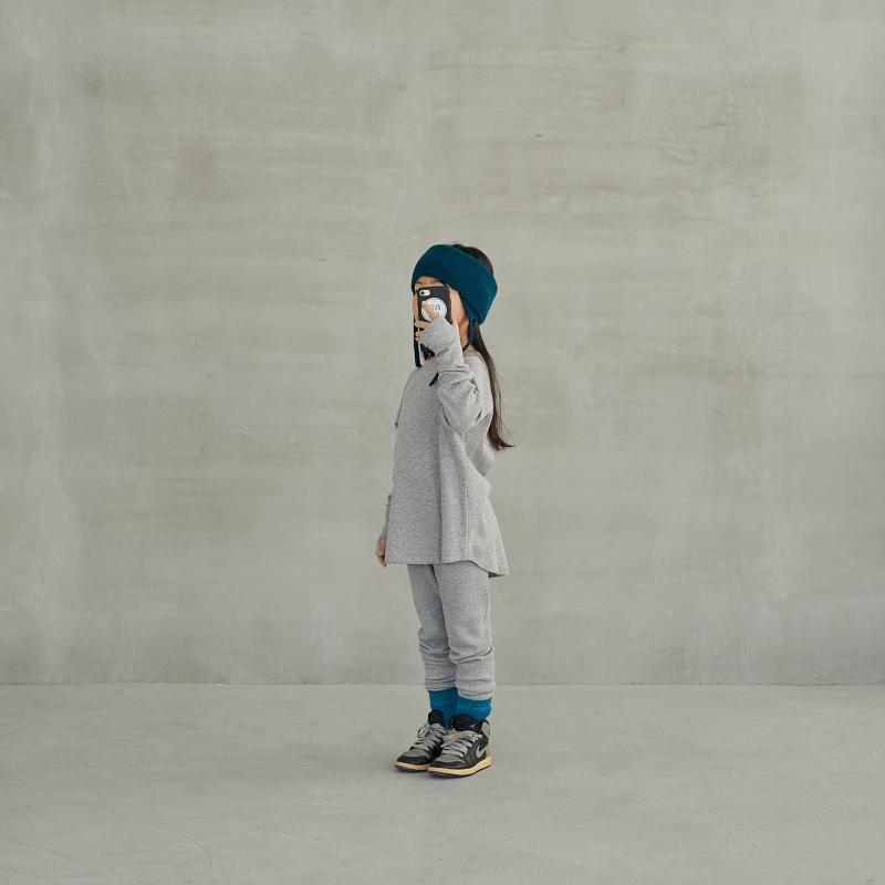 Boys & Girls Grey Cotton Leggings