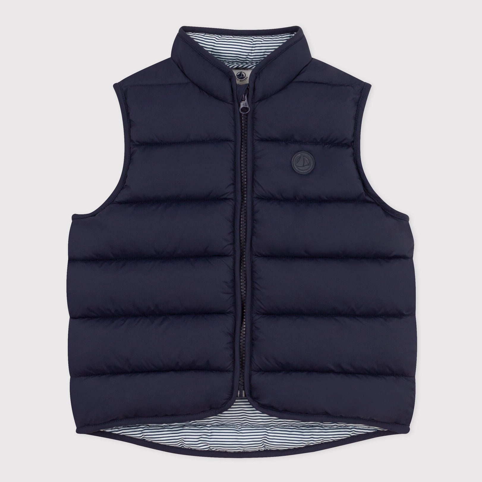 Boys Navy Padded Gilet