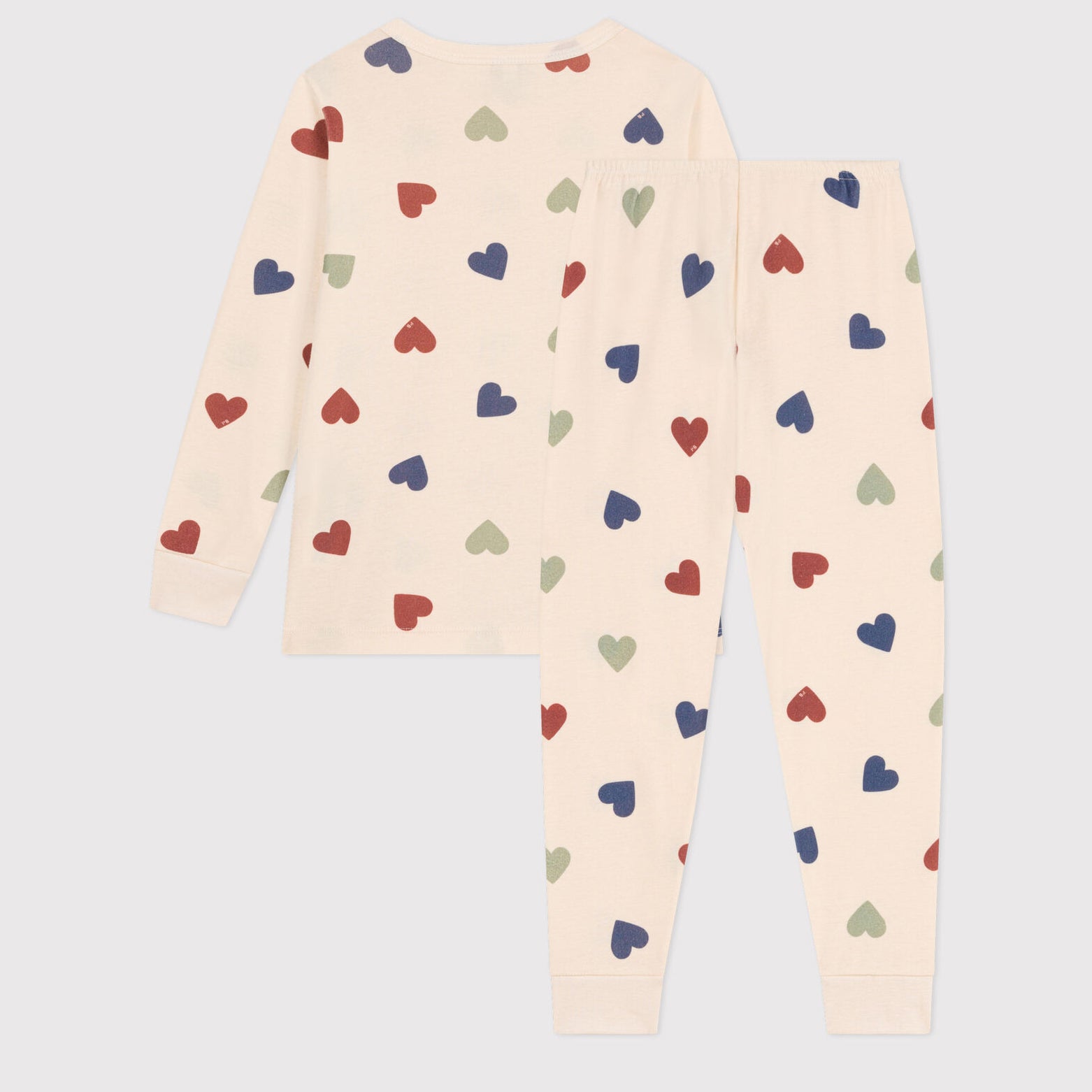 Boys & Girls Ivory Heart Cotton Nightwear Set