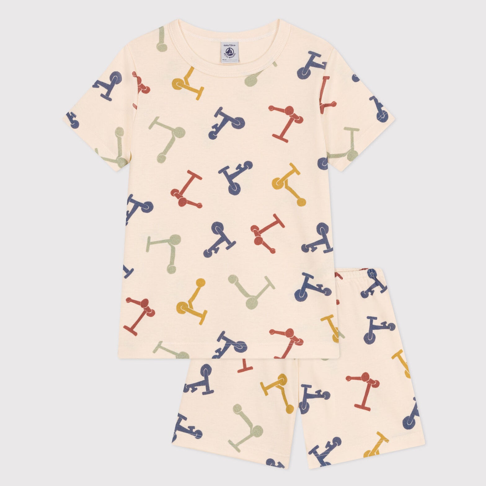 Boys & Girls Ivory Printed Cotton Nightwear Set