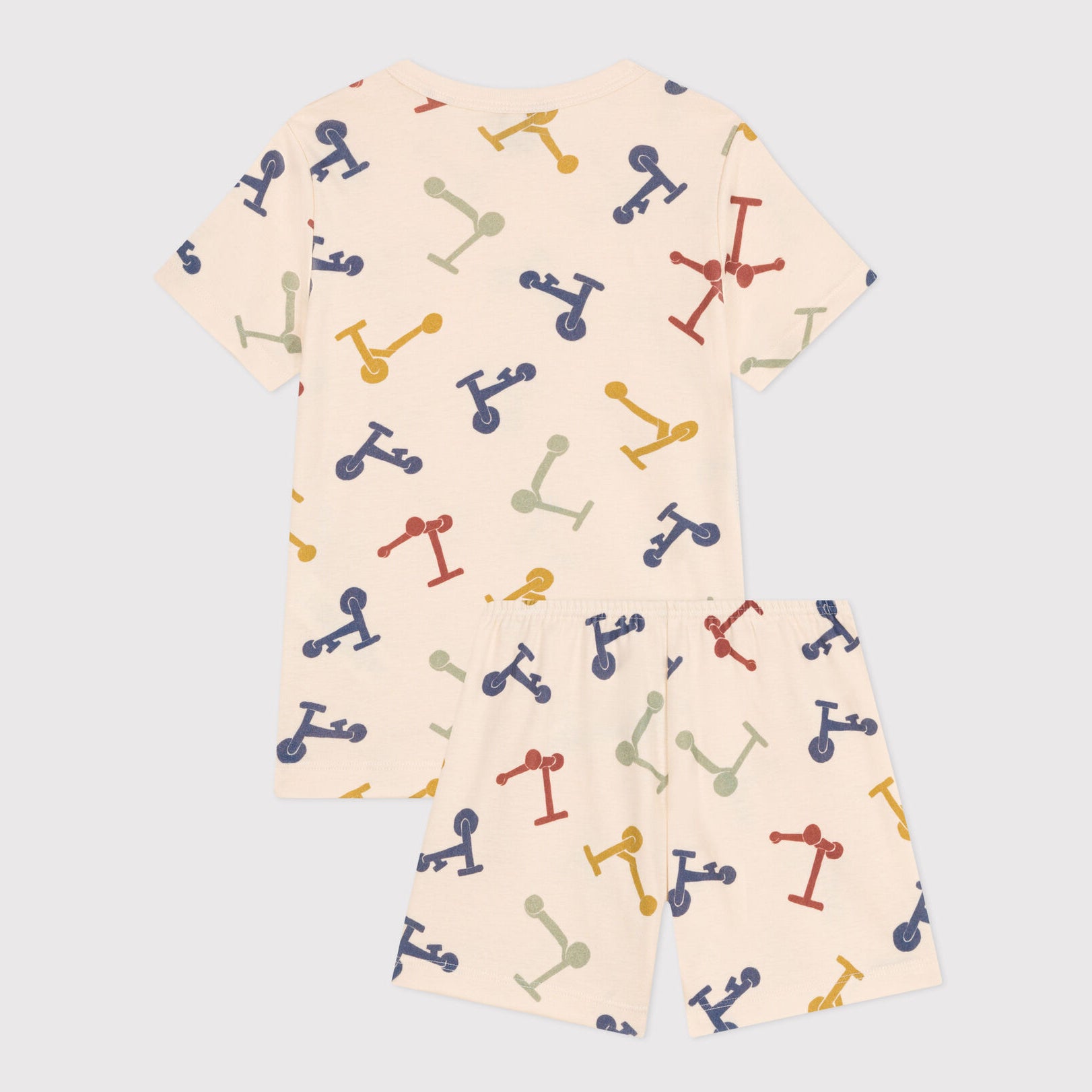 Boys & Girls Ivory Printed Cotton Nightwear Set