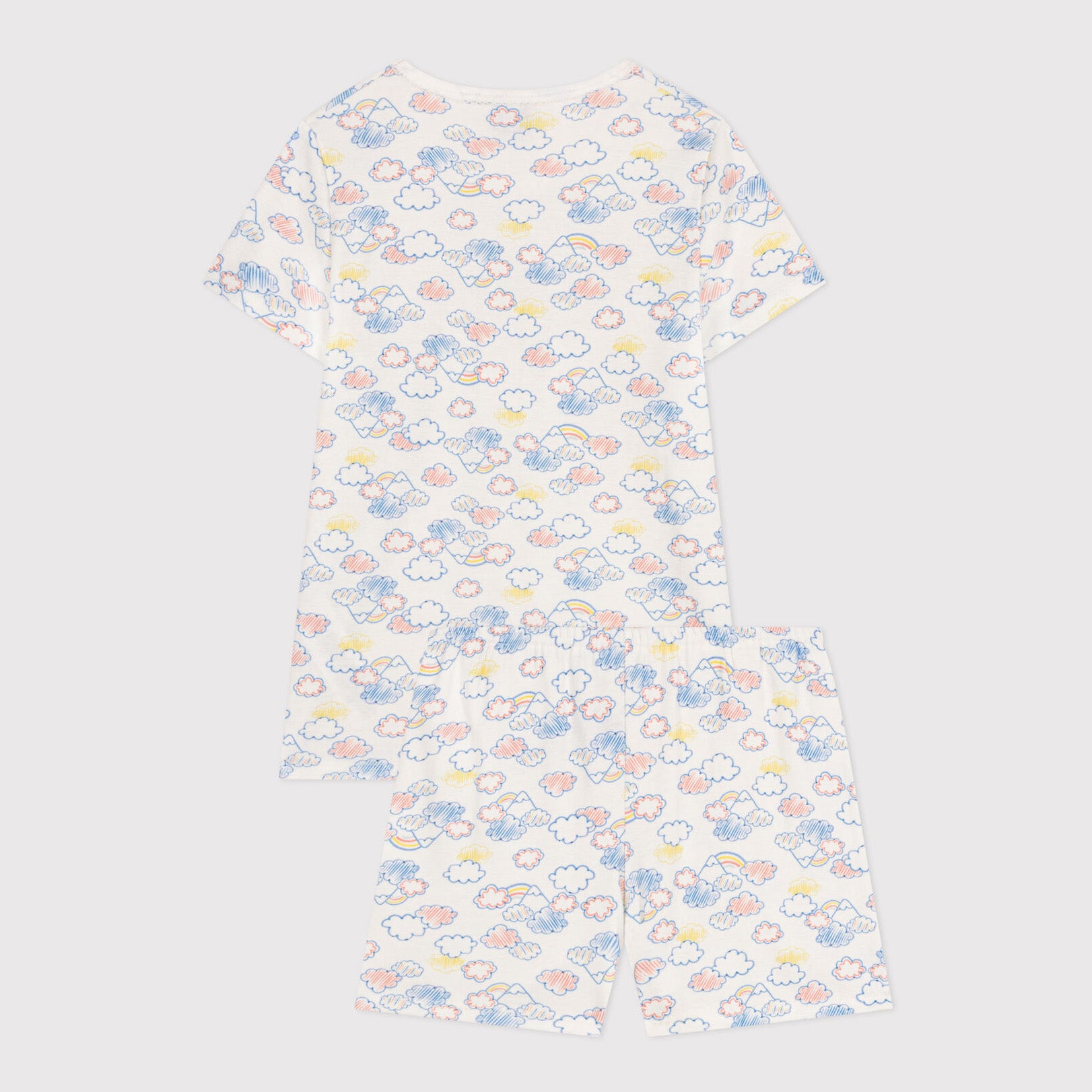 Boys & Girls White Cotton Nightwear Set