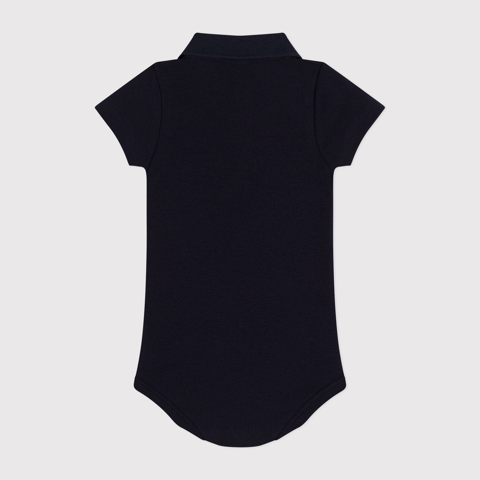 Baby Boys Navy Cotton Babysuit