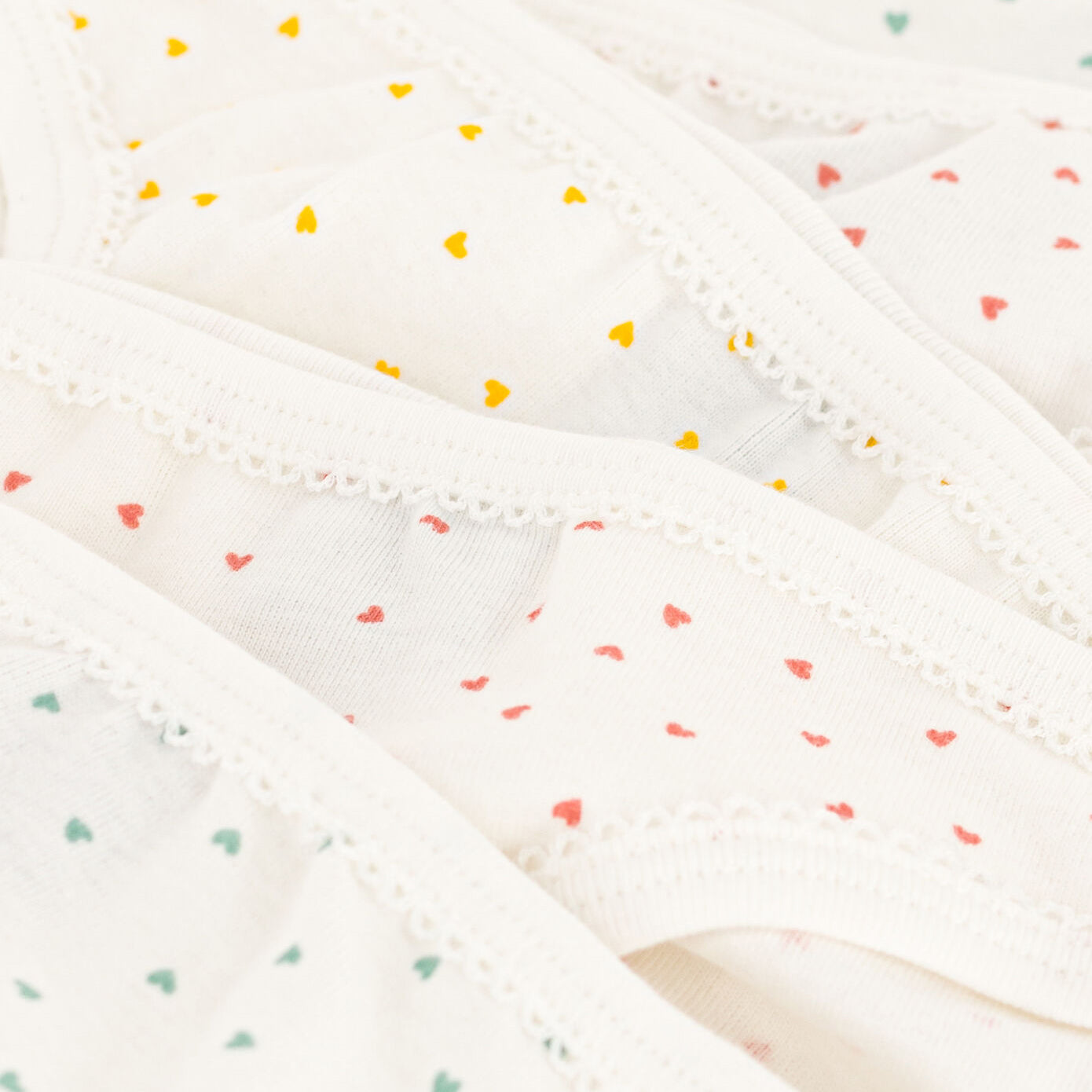 Ensemble de sous-vêtements en coton blanc pour filles (lot de 5)