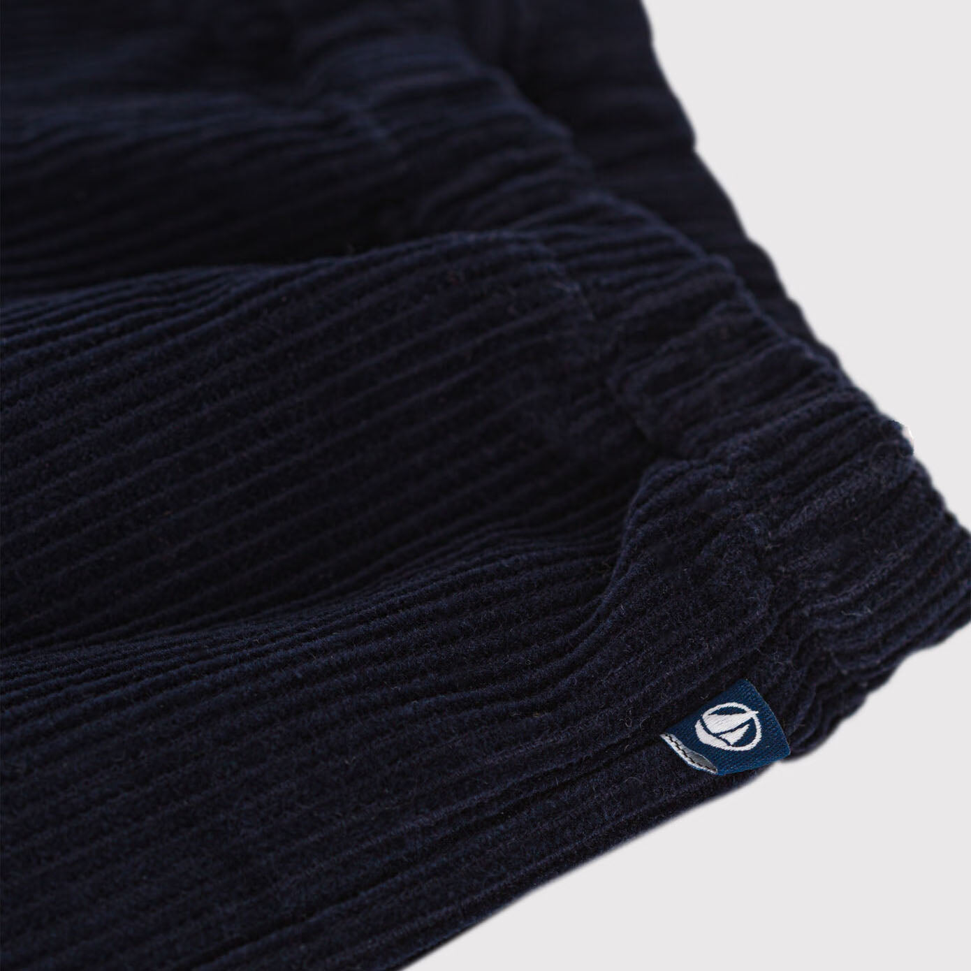 Pantalon en velours côtelé bleu foncé pour bébés garçons et filles