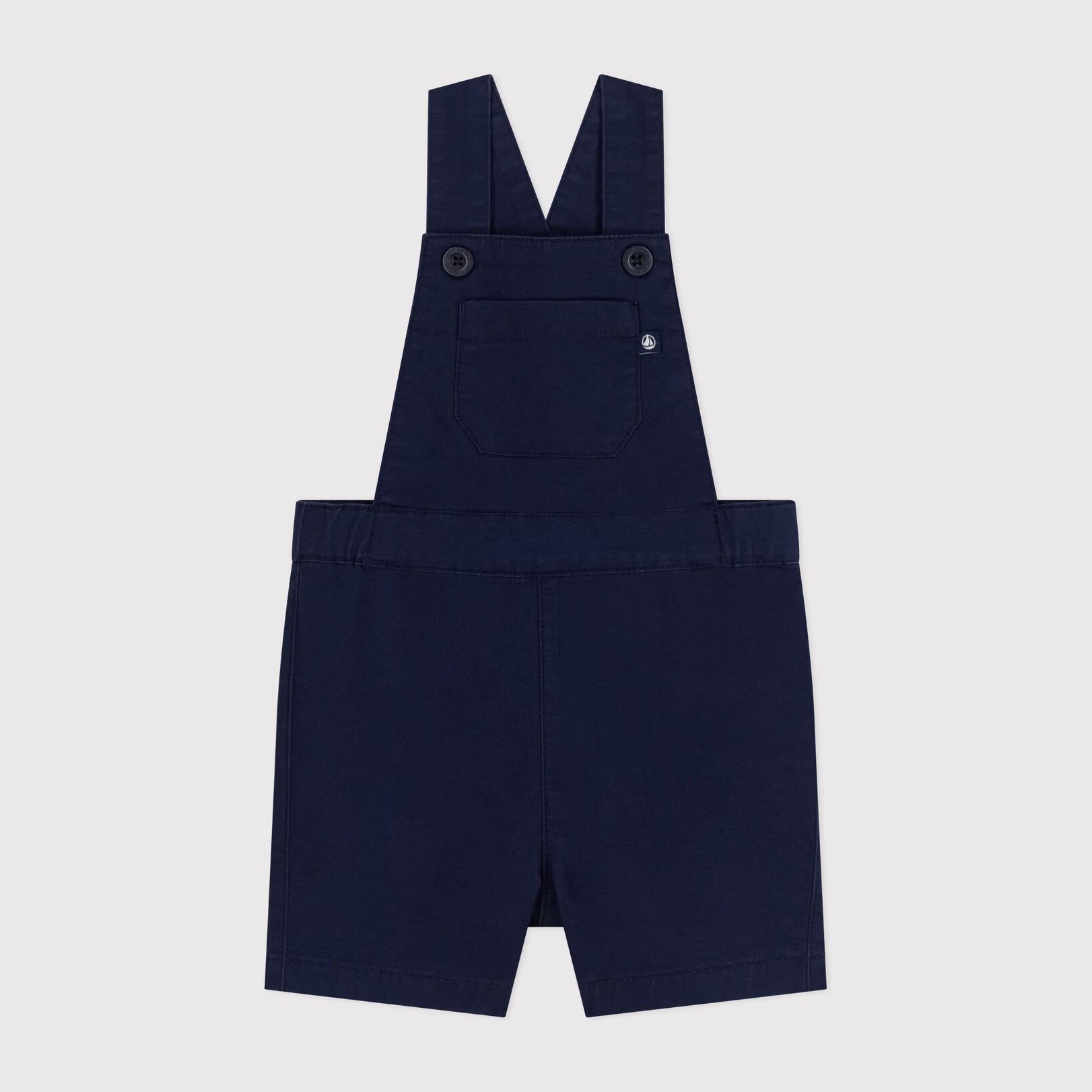 Baby Girls & Boys Blue Navy Cotton Jumpsuit