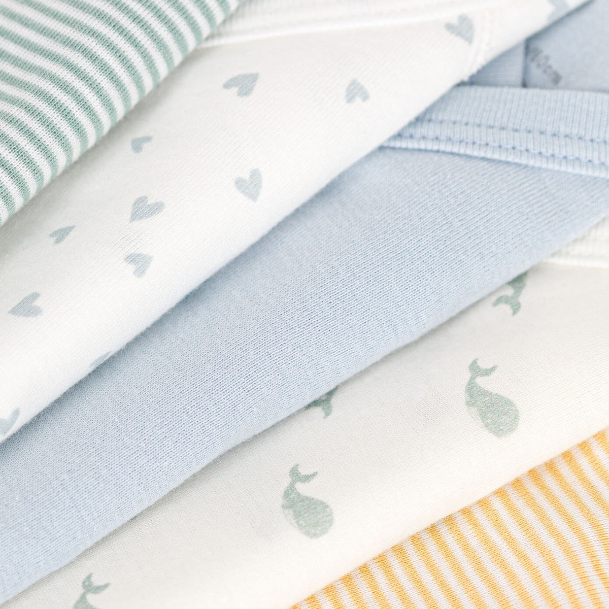Ensemble de bodies bébé en coton multicolore pour bébés garçons et filles (lot de 5)