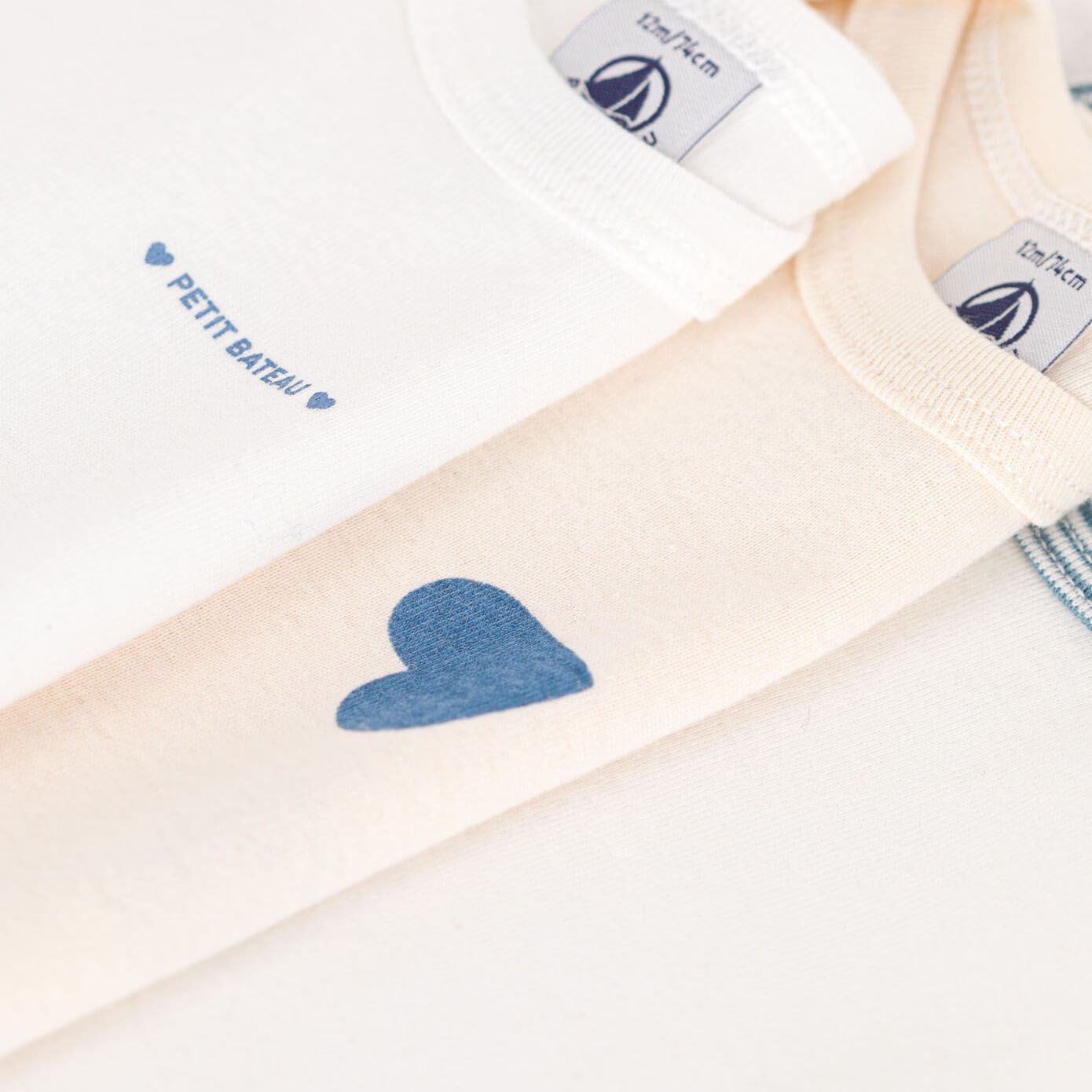 Lot de 3 grenouillères en coton blanc pour bébés garçons et filles