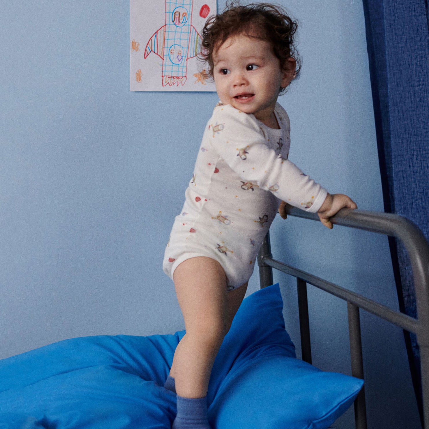 Ensemble de 5 grenouillères en coton multicolores pour bébés garçons et bébés filles