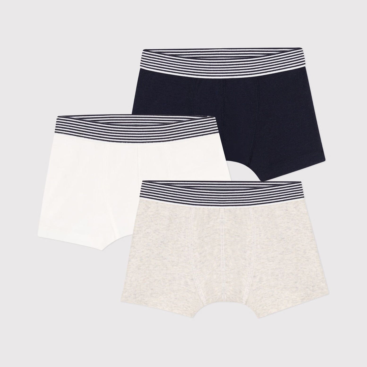 Boys Tricolor Cotton Underwear Set(3 Pack)