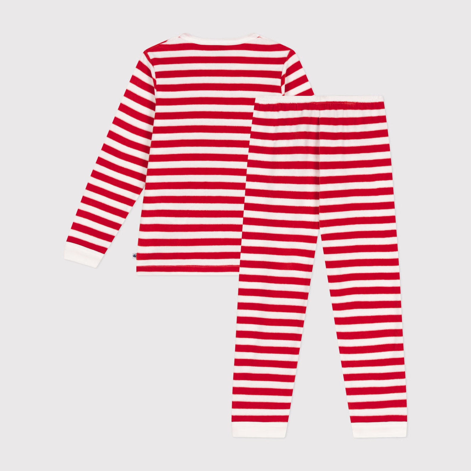 Girls Red Stripes Cotton Nightwear Set