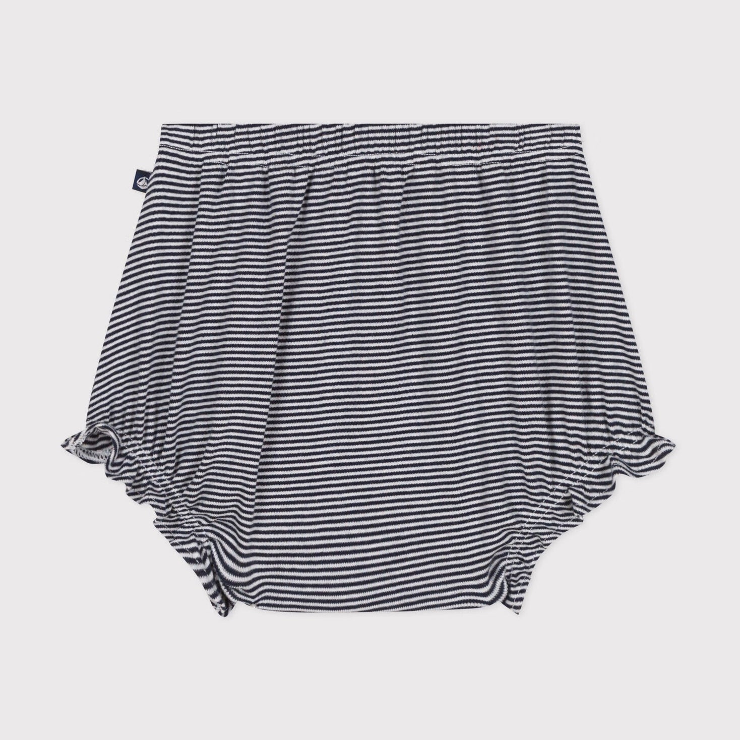 Baby Girls Dark Blue Stripes Cotton Bloomers