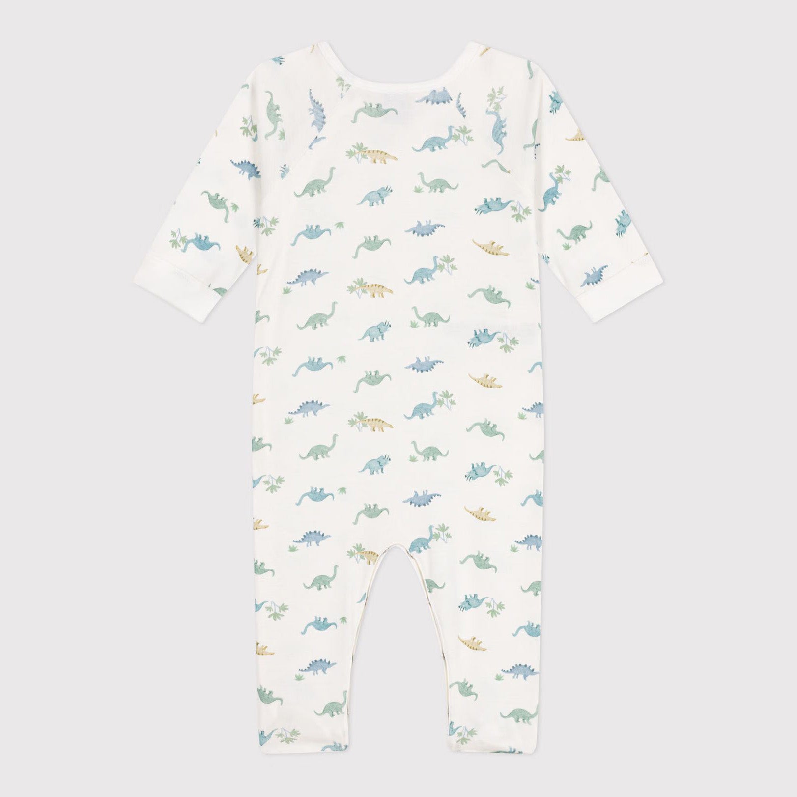 Baby Boys & Girls White Printed Cotton Babysuit