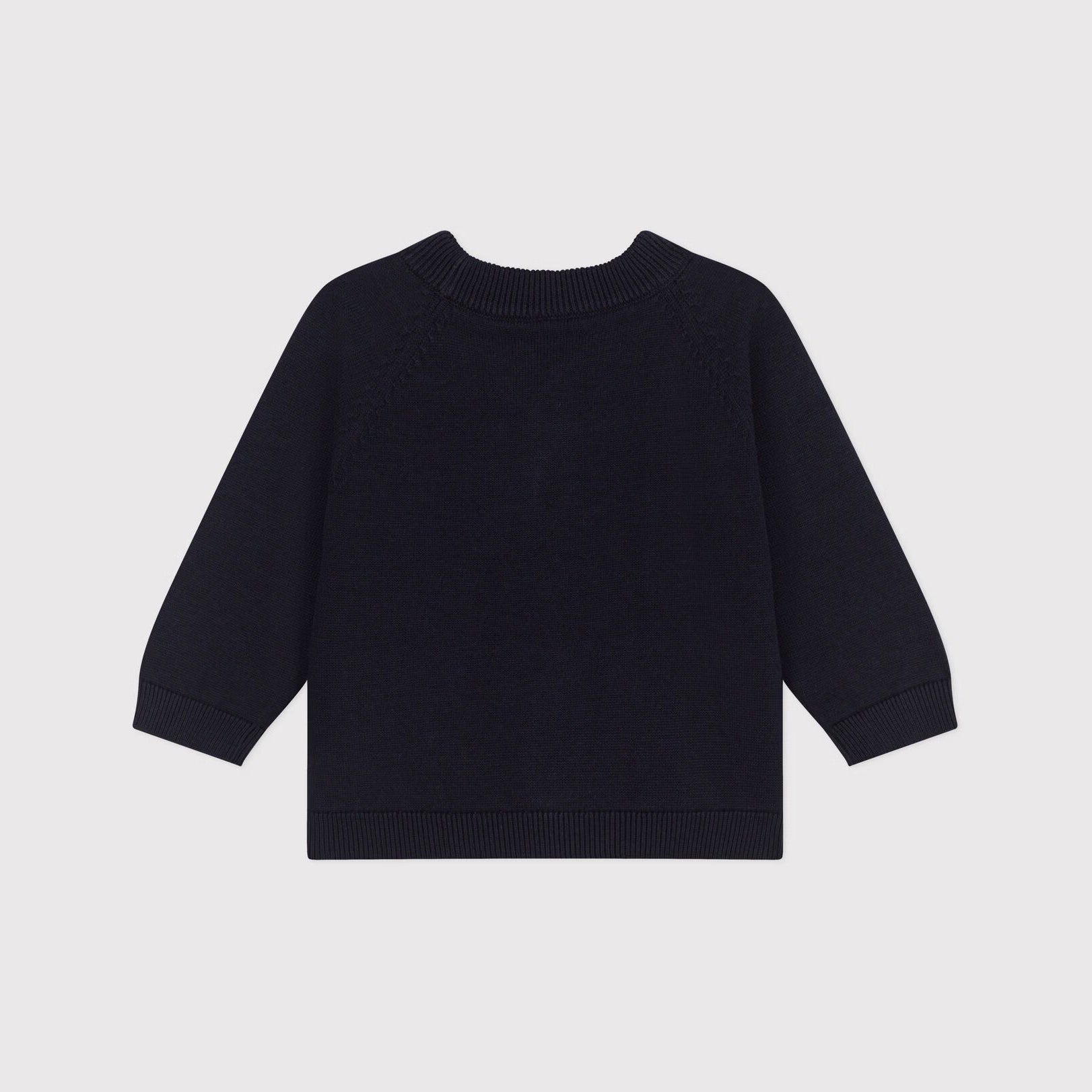 Baby Boys Dark Blue Cotton Cardigan