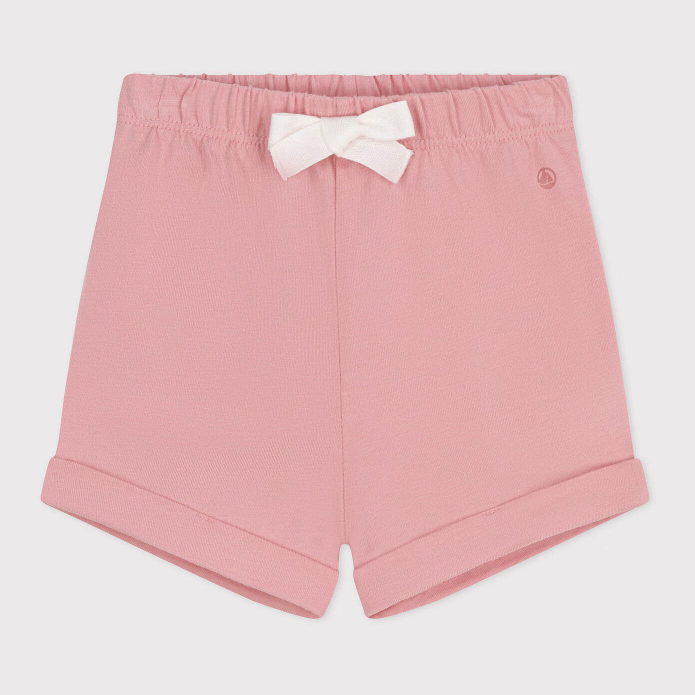 Baby Girls Pink Cotton Shorts