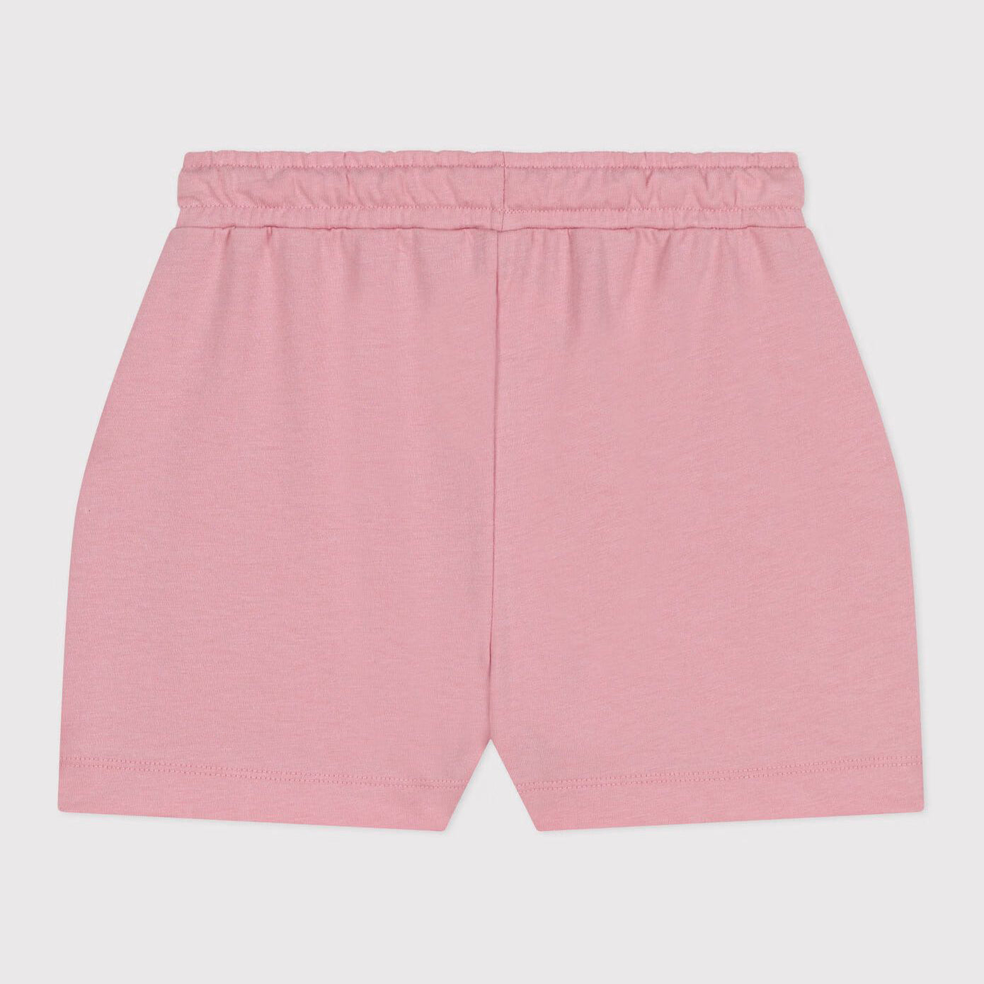 Girls Pink Logo Cotton Shorts