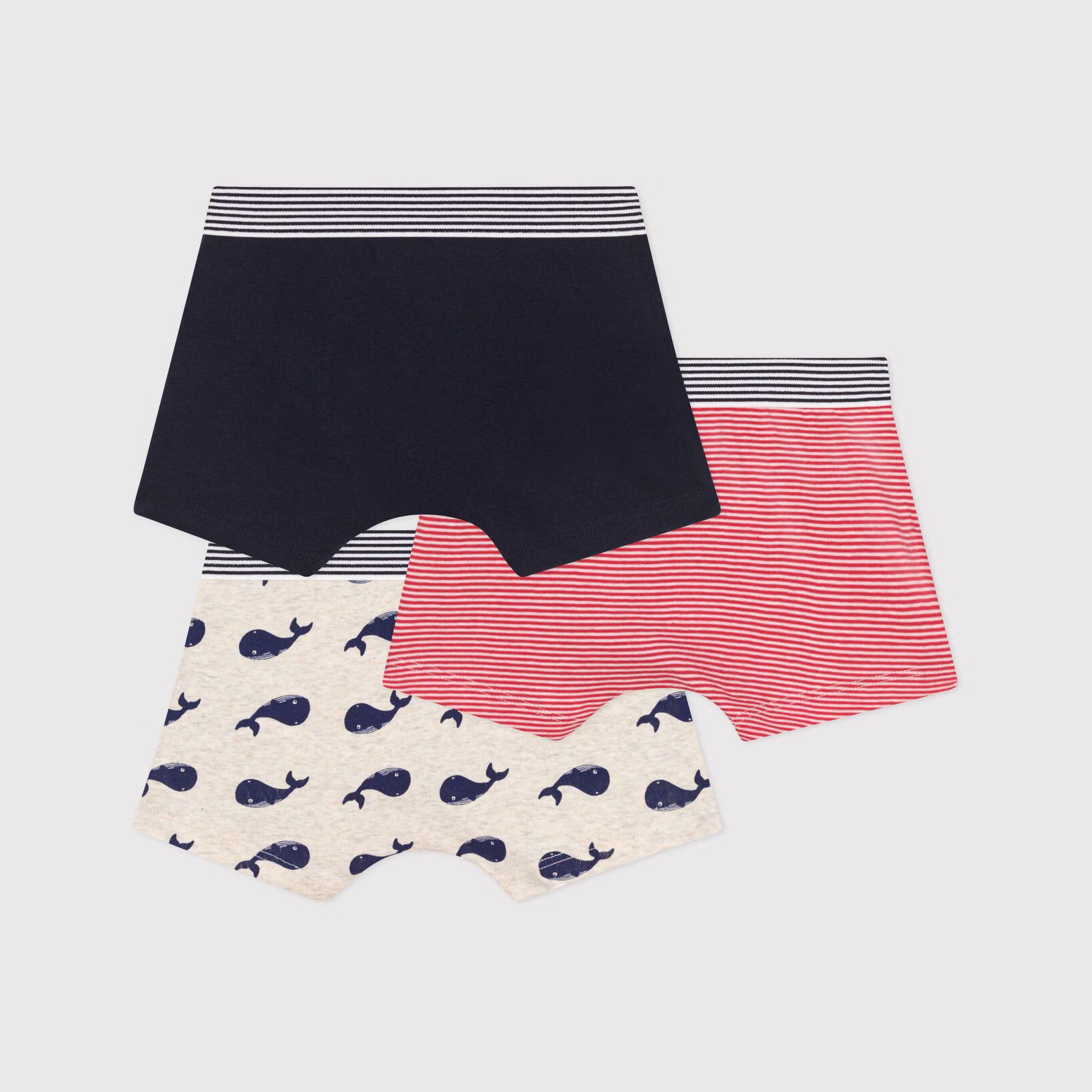 Boys Tricolor Cotton Underwear Set(3 Pack)