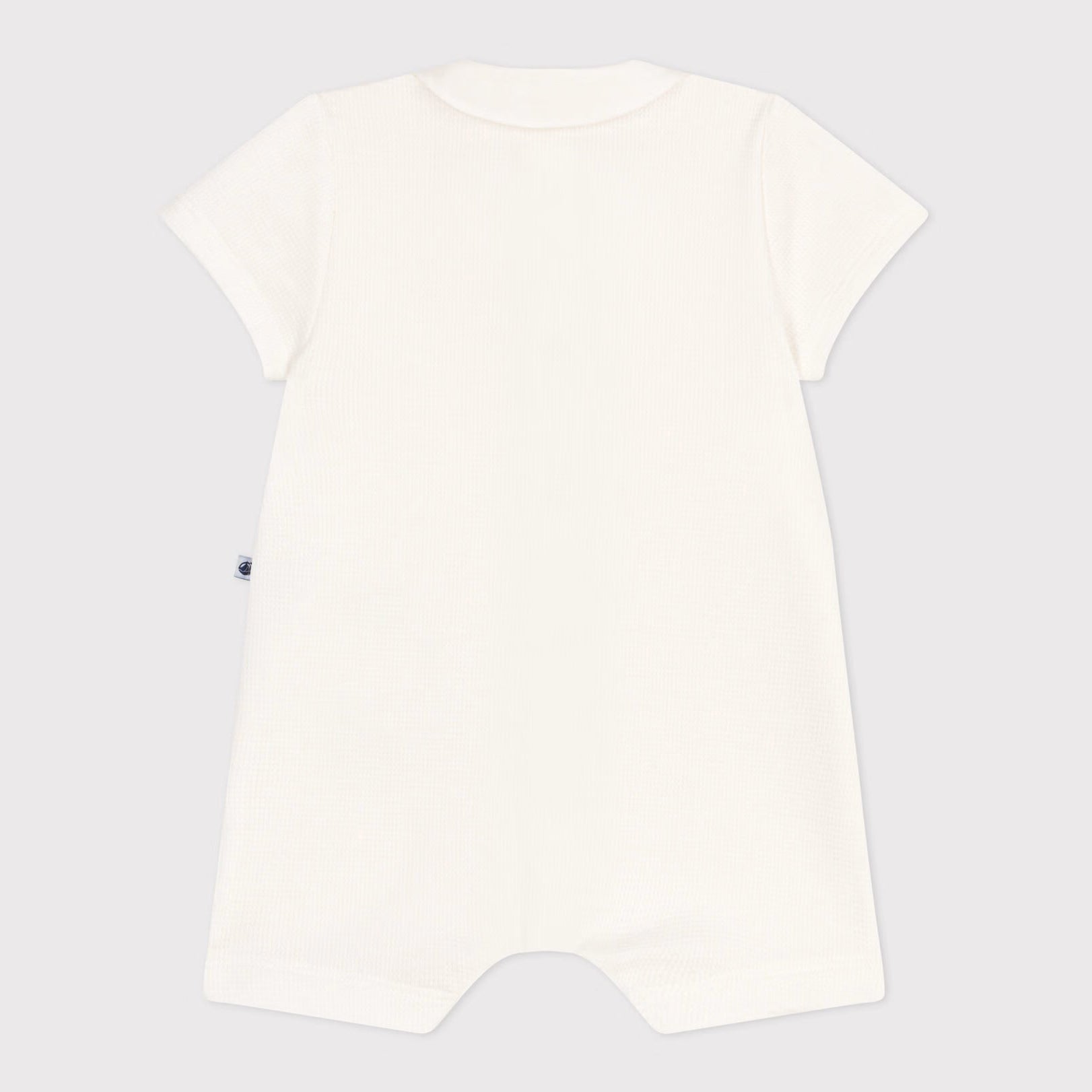 Baby Boys & Girls White Cotton Babysuit